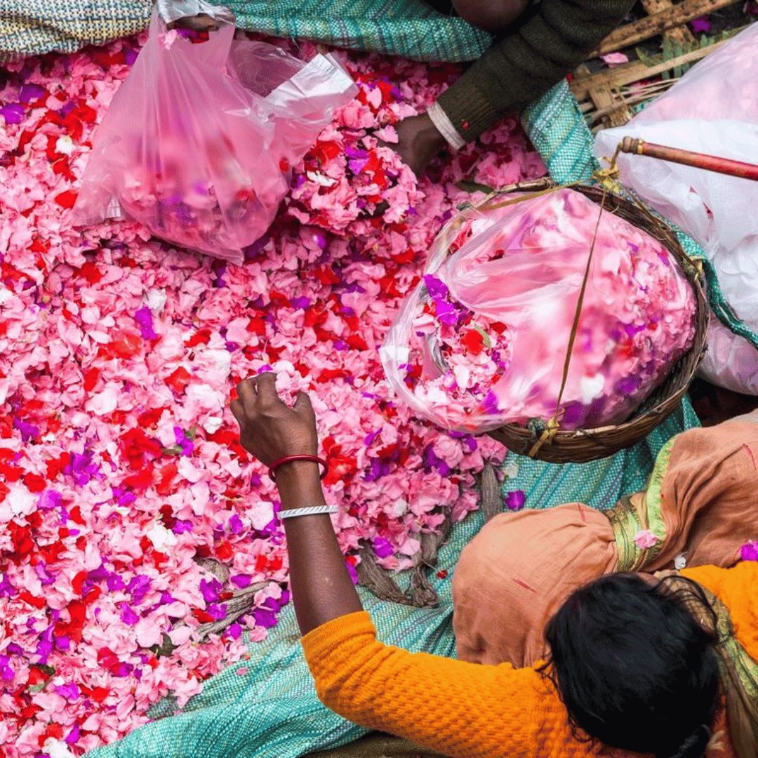 Kolkata flower market 