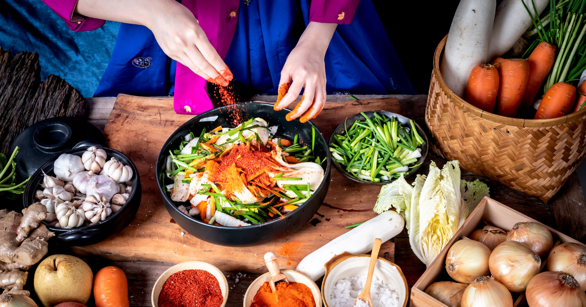 Kimchi is one of the most common dishes taught in Seoul cooking classes, with each step offering a hands-on introduction to the ingredients and techniques behind Korean food.