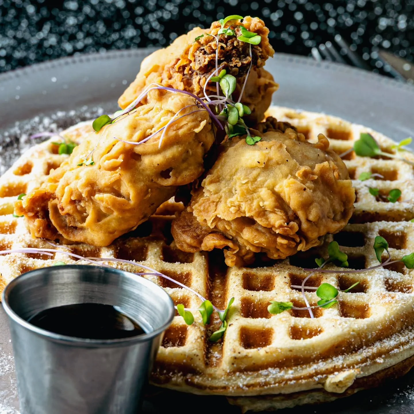 Chicken + waffles = breakfast royalty

#jamestowncoffeegh #breakfast #waffles #chicken