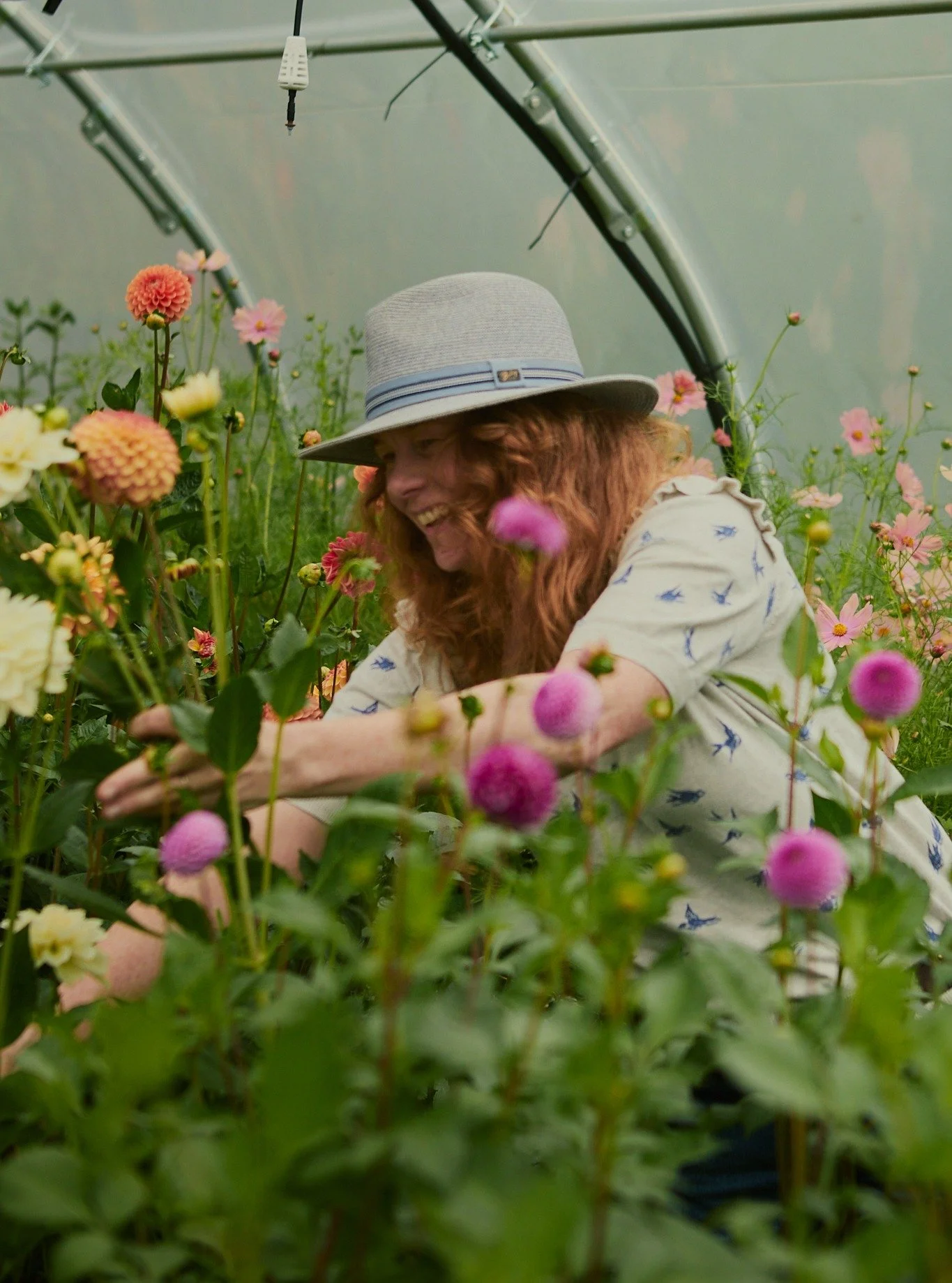 We had the pleasure of visiting Debbie at @eastlothianflowerfarm recently, and what a delight! She is brimming with energy and is incredibly passionate about the work she and her sister, Jen, are doing. Every corner has a project going on and colour