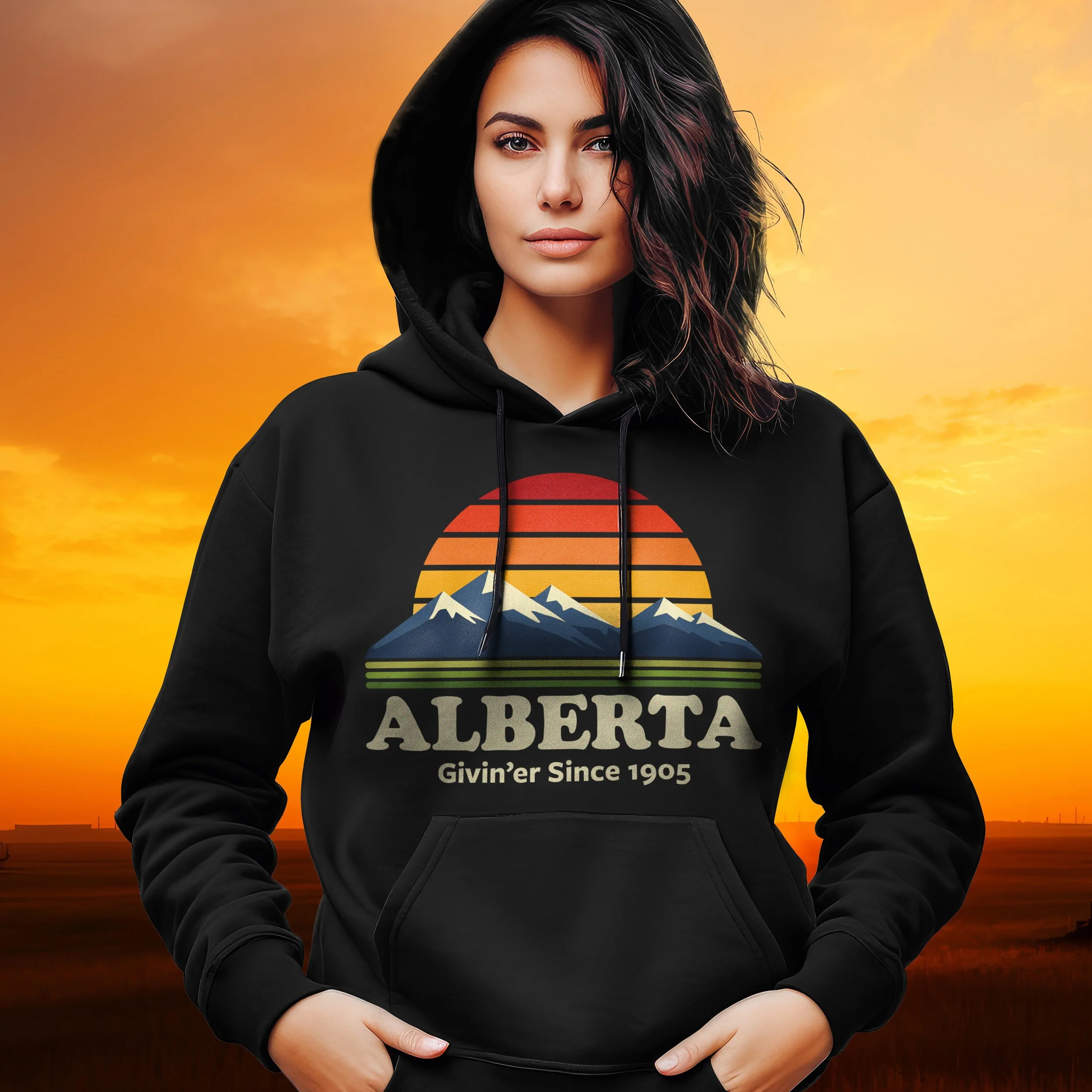 Vintage Style Canada Hoodie