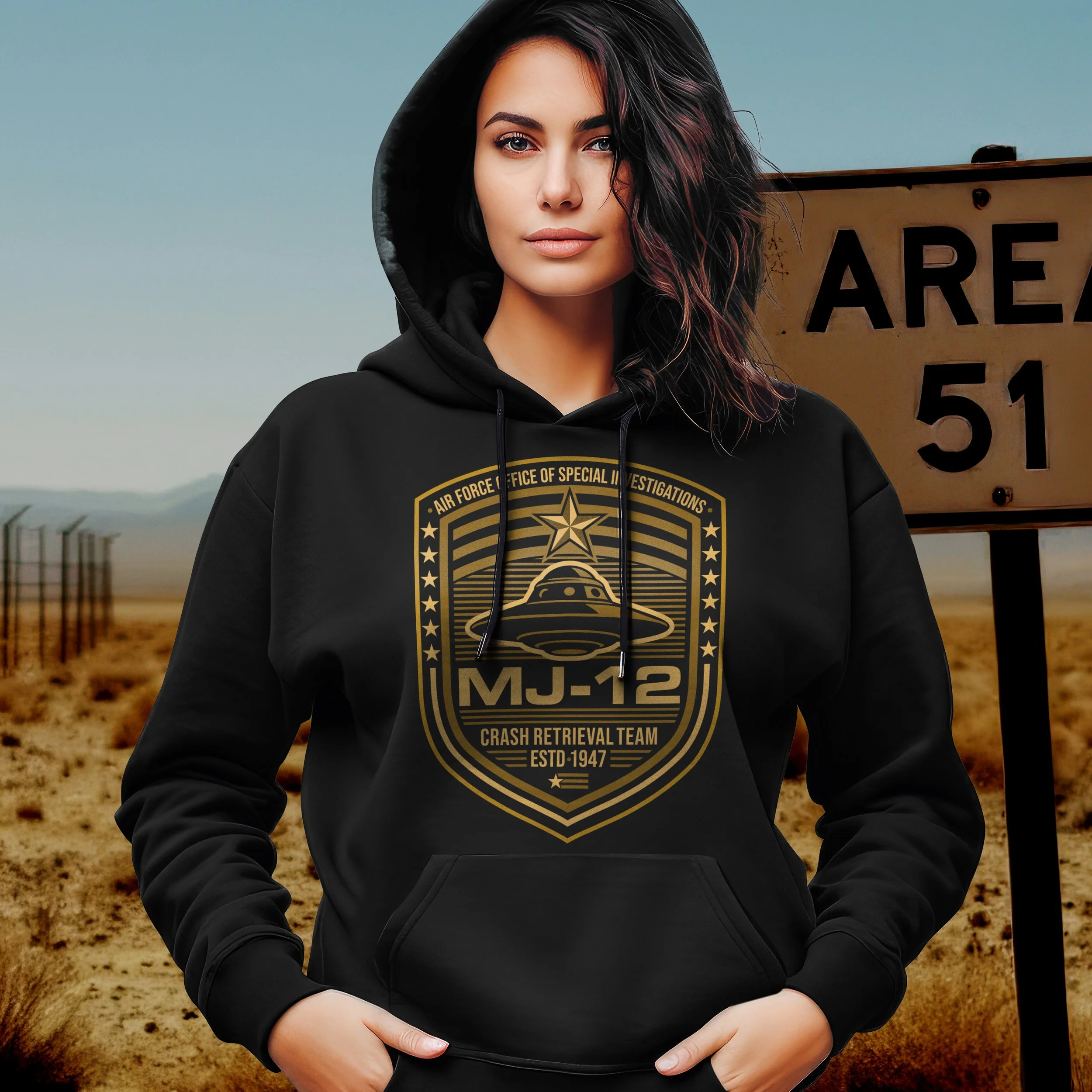 MJ-12 Majestic 12 Hoodie UFO Hoodie