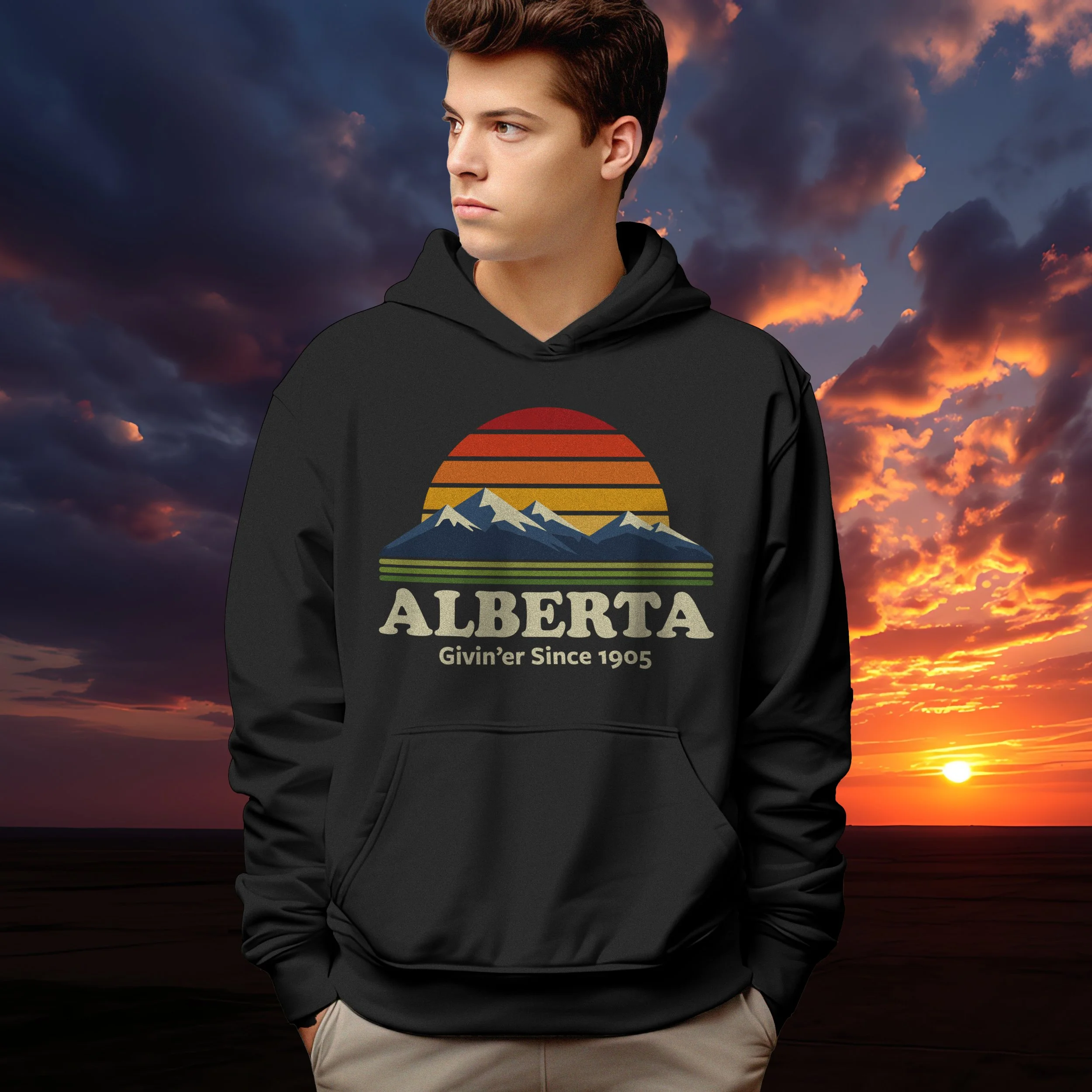 Alberta proud themed hoodie