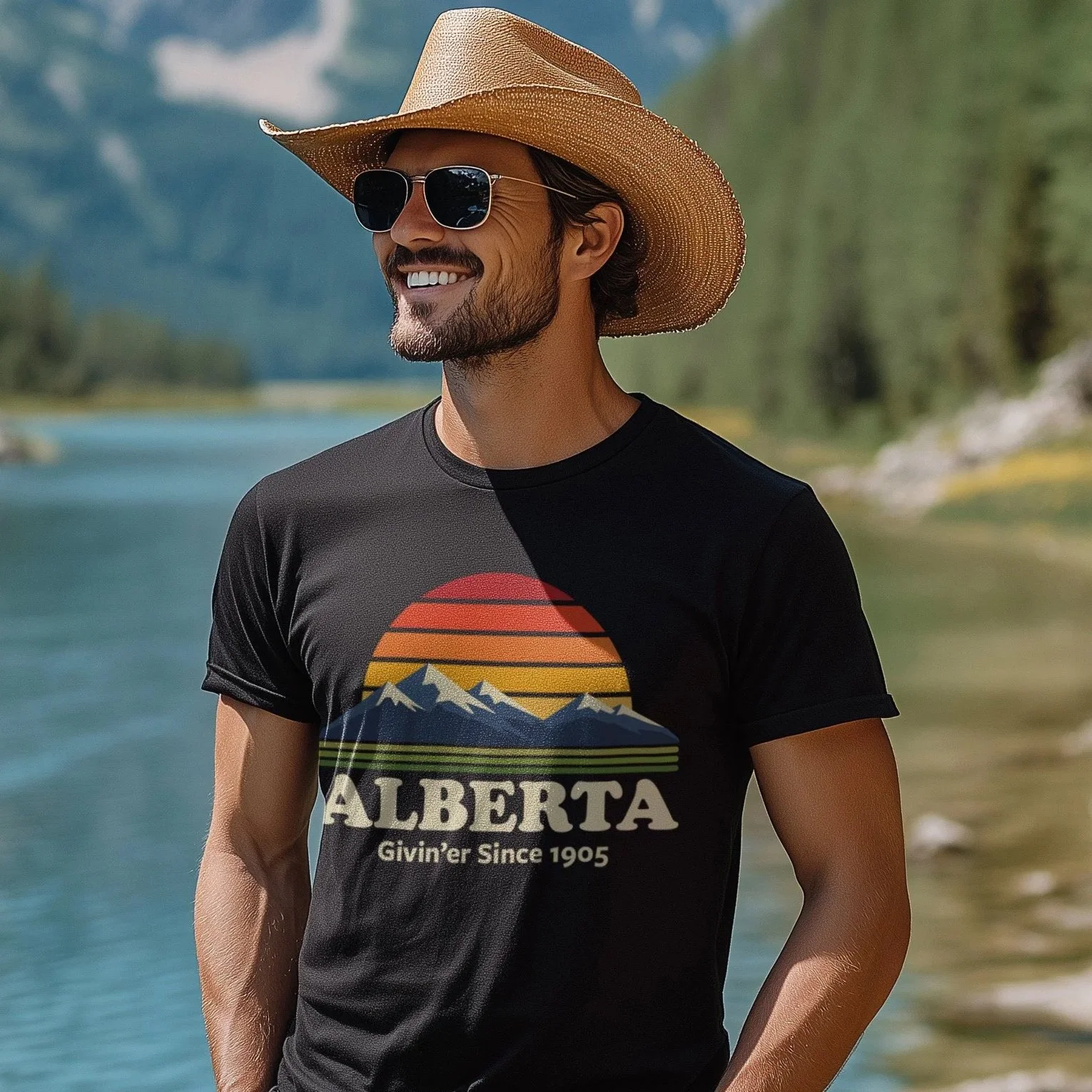 Alberta retro tee