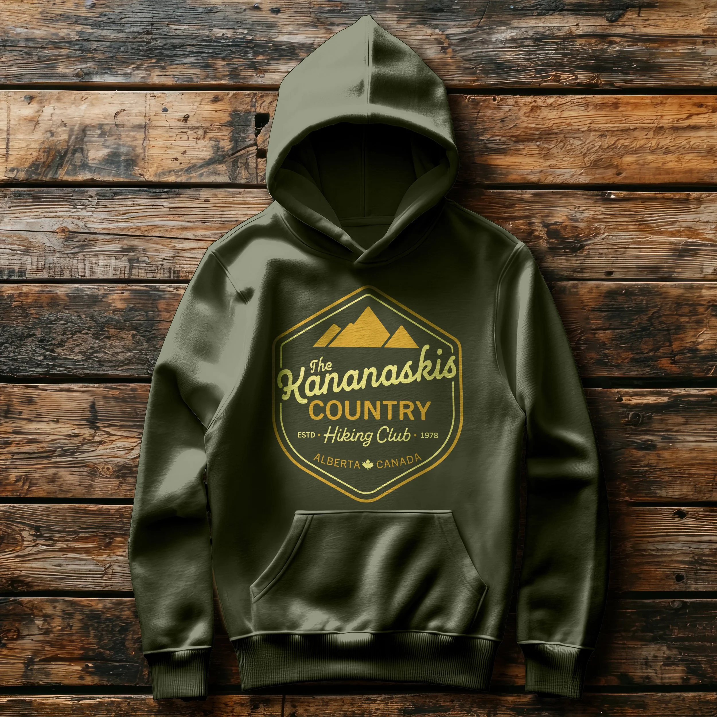 Green Graphic Hoodie Alberta