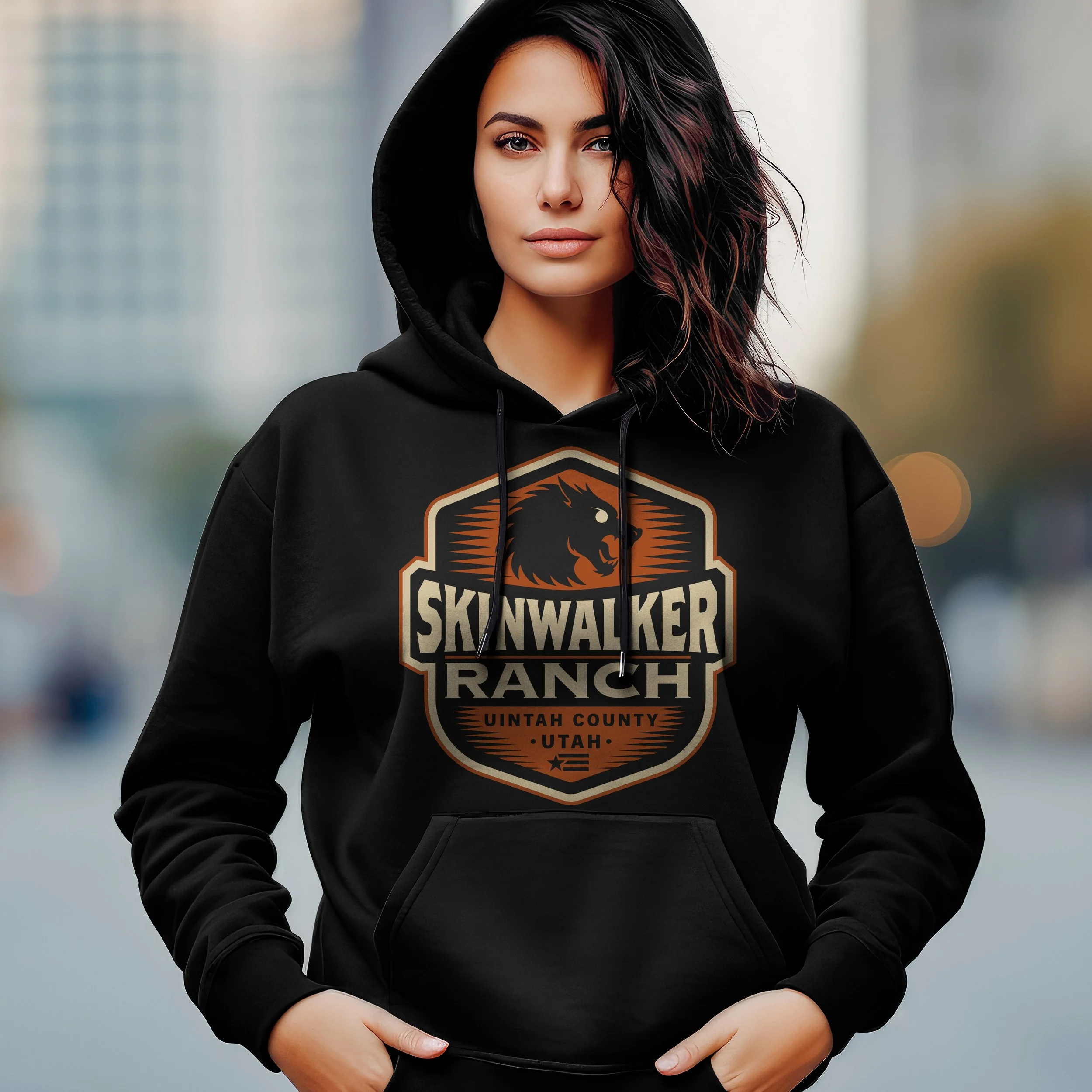 Black skin walker ranch graphic hoodie softstyle
