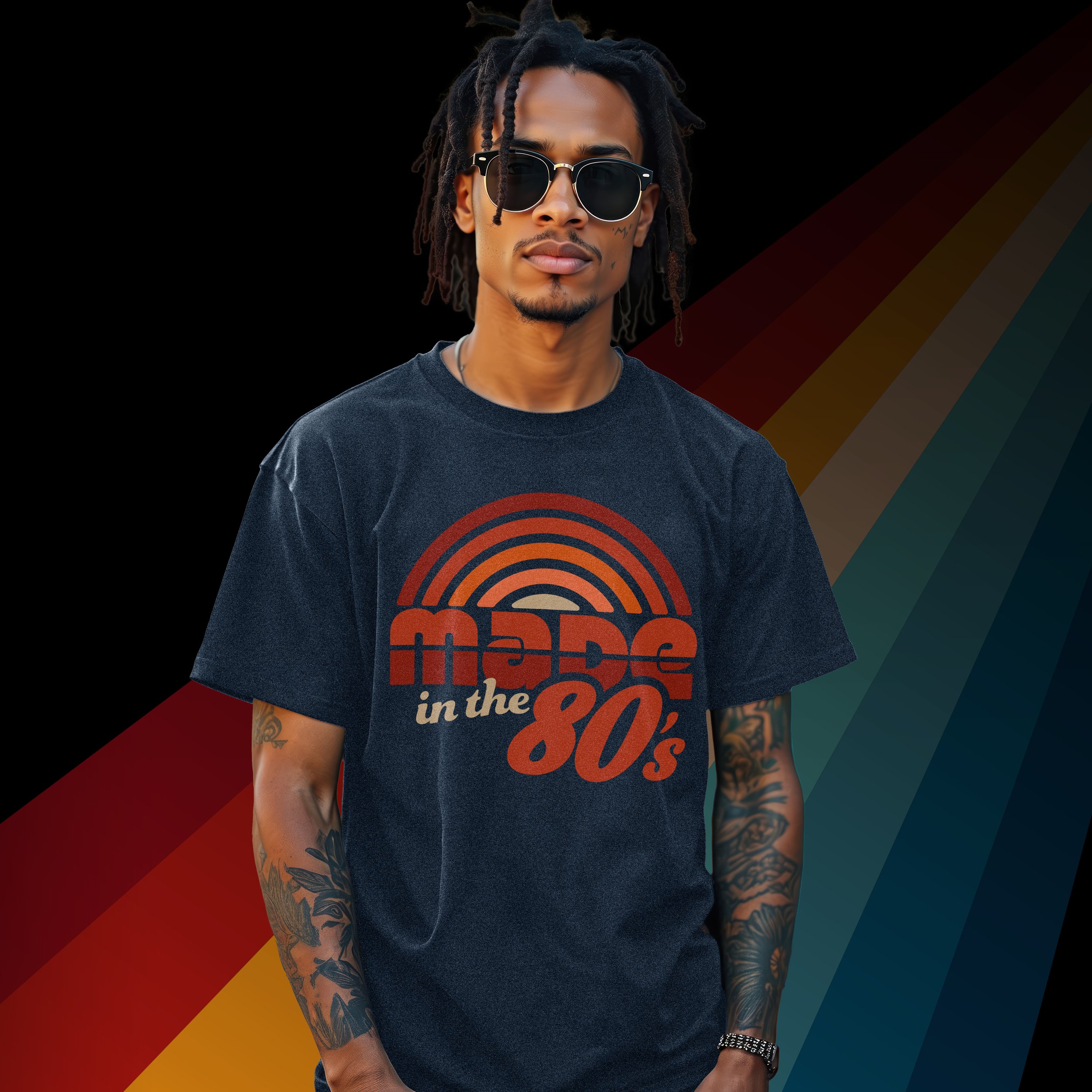 Unisex vintage style retro graphic tee