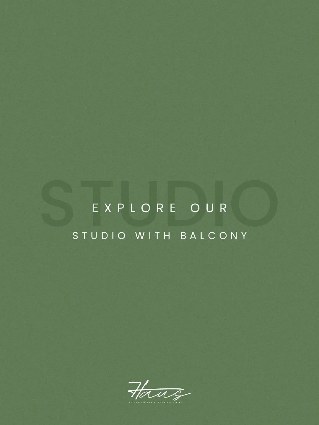Explore our Studio with Balcony & book your stay at the-haus.co