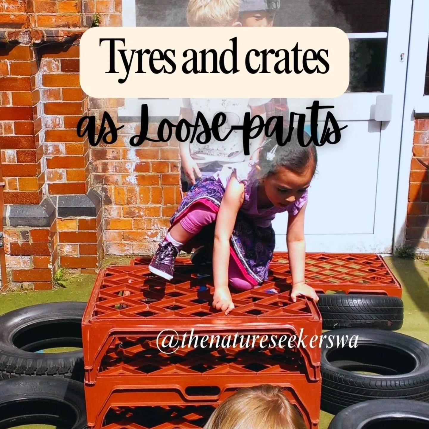 This was my Kindy outside space in an urban pre-school back in 2011. Gosh that makes me feel old! 
I was lucky enough to have a Head teacher and team who shared the same values back then, as I do today:

☆ Materials matter
☆ Your outside space should