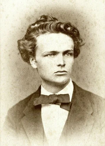 August Strindberg photographed in 1874