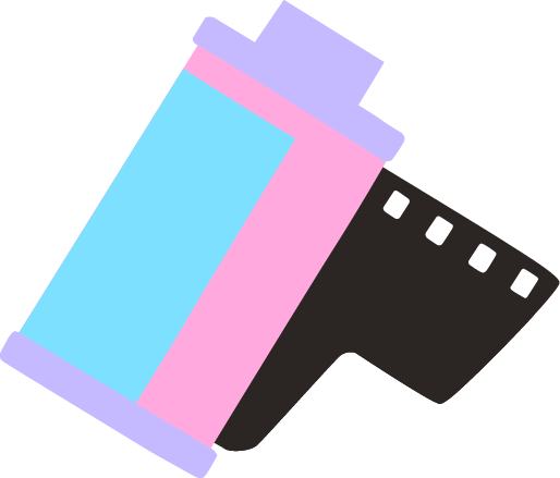 A USB flash drive with a blue and purple body and a black connector.