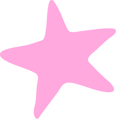 Pink starfish on a black background.