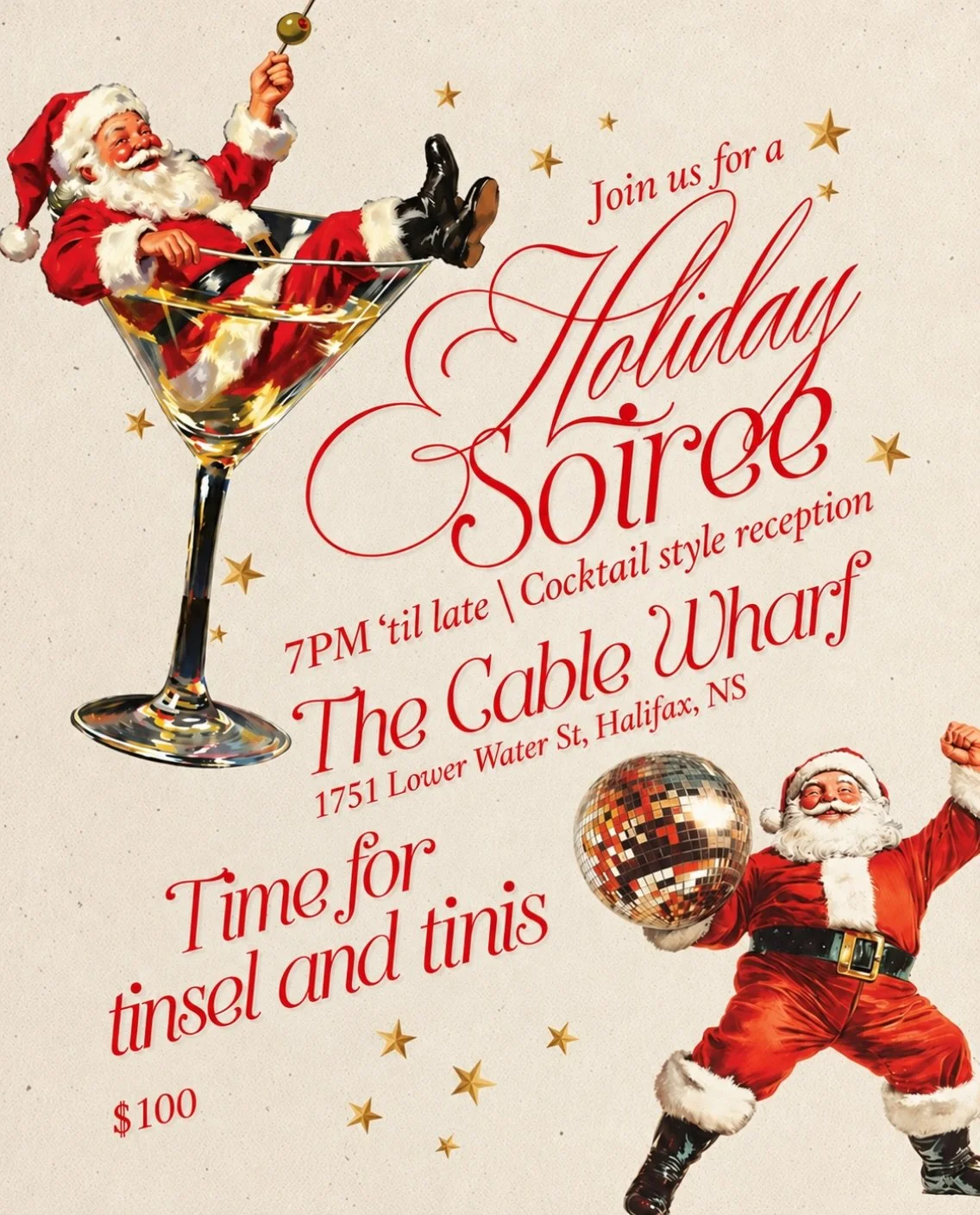 WEDDING INDUSTRY HOLIDAY SOIR&Eacute;E 🎄 

Wedding season may be ending, but we&rsquo;re not quite ready to stop celebrating.

Time to trade the timelines for tinsel, the spreadsheets for champagne, and the work shoes for something a little less com