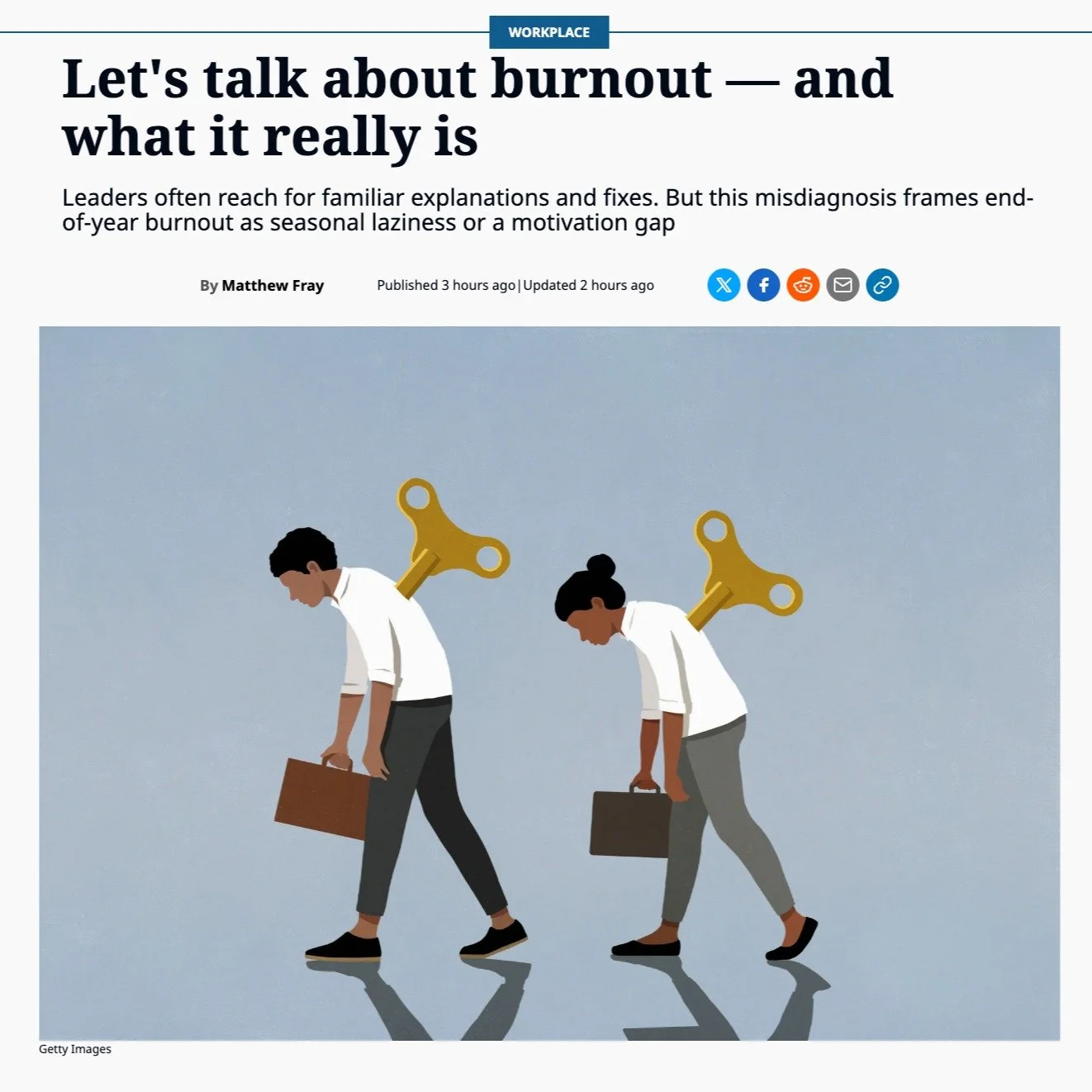 Most of us are operating in systems that set us up to fail.

Let&rsquo;s talk about burnout &ndash; and what it really is.

Burnout is NOT a failure of resilience.
It&rsquo;s a signal. A signal that the way work has been designed isn&rsquo;t working.