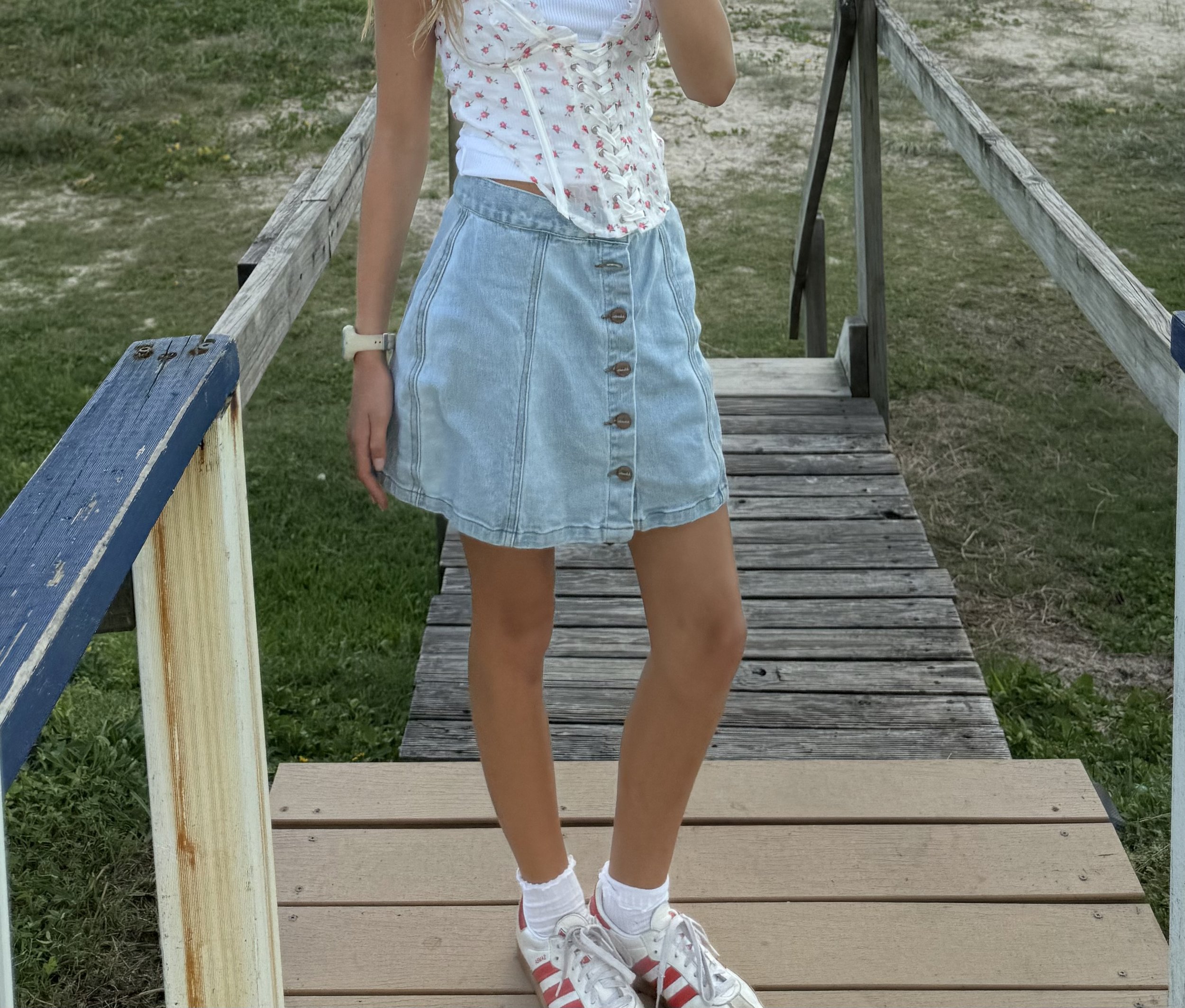 AFENDS Denim Mini Skirt