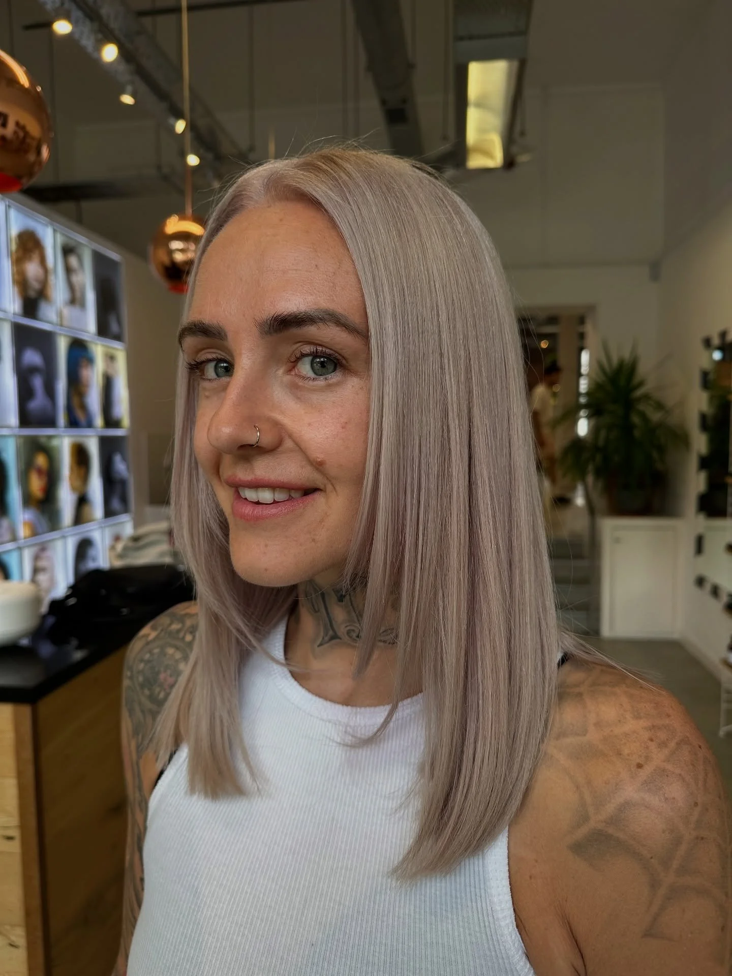 So many different looks for Toni swipe across to see 😍

I always take pictures but let&rsquo;s just say I&rsquo;m not consistent at posting 🫣 

Toni came to see me today and we&rsquo;ve finally got her to a platinum blonde after being bright pink f