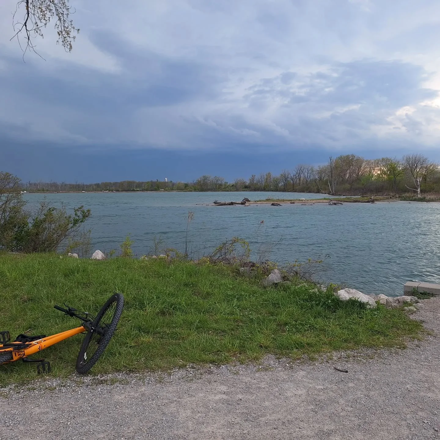 We took a group of teens for a ride around Belle Isle and had a great time! Once again, the weather was being a little moody, but it made for a beautiful backdrop and it didn't start to rain until we were loading bikes back up to go home. Kids left w