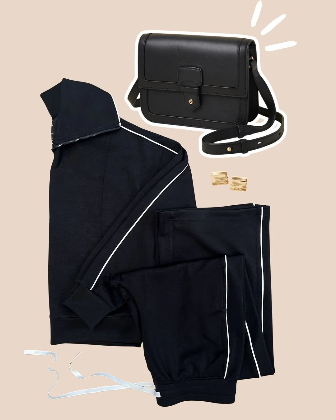 A total-black look always delivers. Style our softest sweat set with a handbag and statement earrings for an effortlessly chic finish!

#fashion #boutiqueshopping #galveston #sweatset #stylish