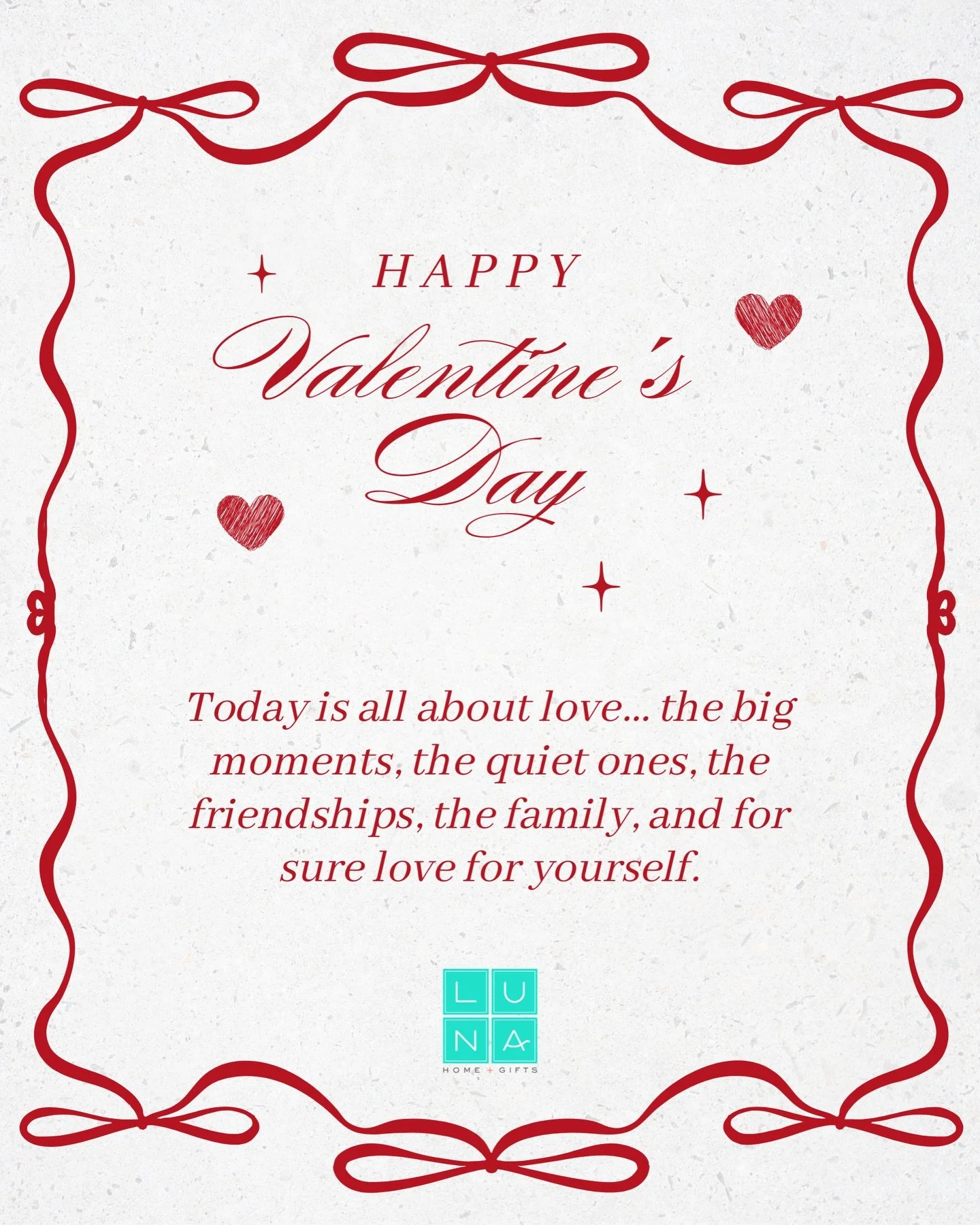 ❤️ Happy Valentine&rsquo;s Day!❤️

Wishing you a day filled with love and joy!!

#happyvalentinesday❣️ #love #loveisintheair #galveston #lunahomeandgifts