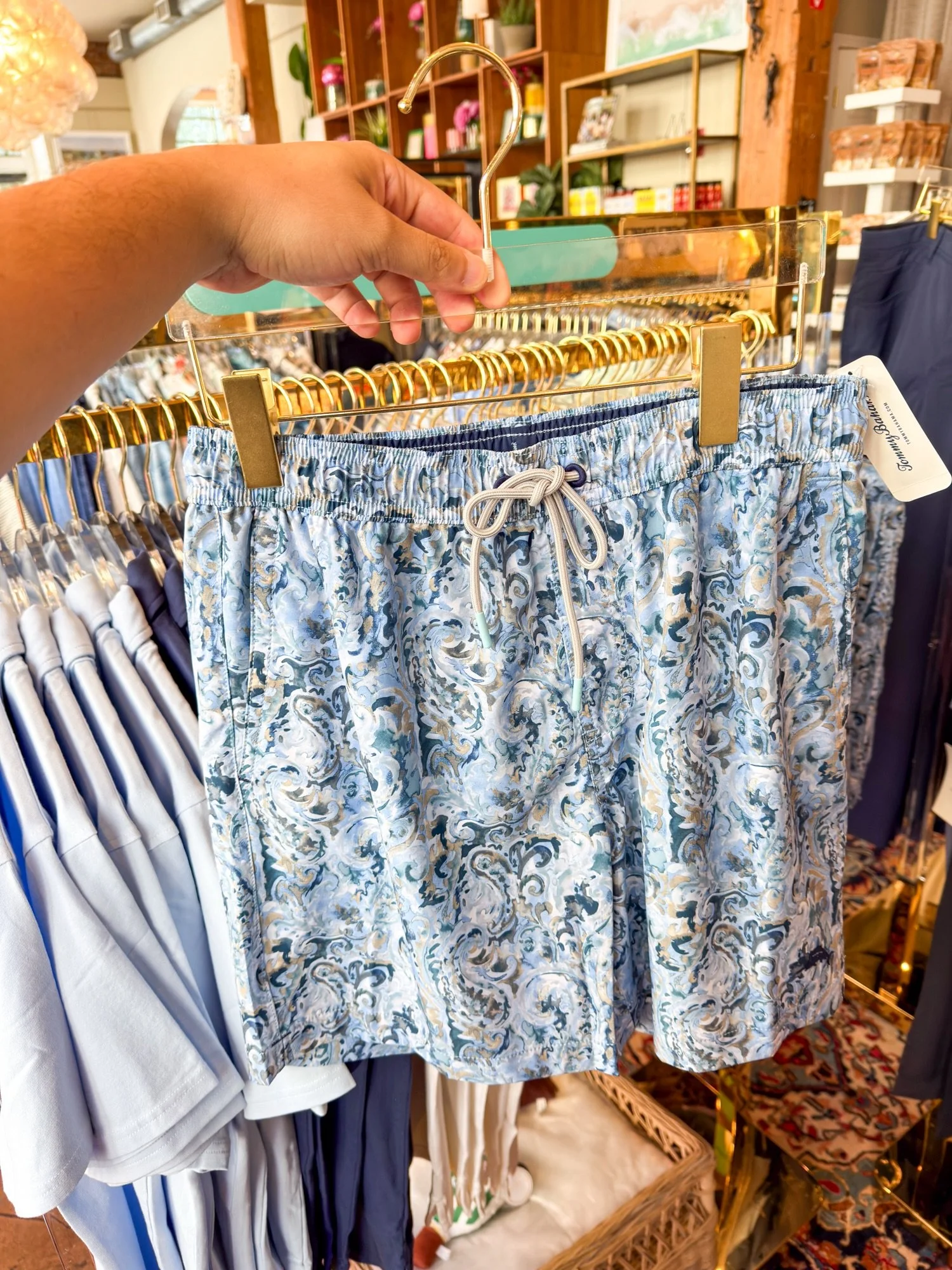 Made for the Island days.🌊😎
From everyday classics, cool prints to fun SAXX underwear, the men&rsquo;s section is stocked and ready! 

#lunahomeandgifts #galveston #islandman #menswear
