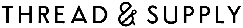 Thread & Supply logo in black text on a white background