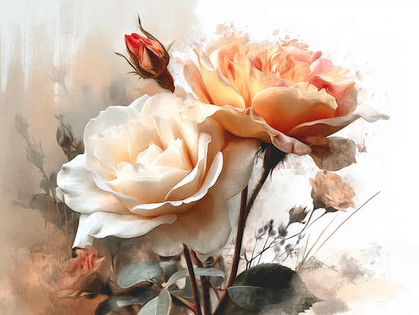 Rozen als symbool voor de lente