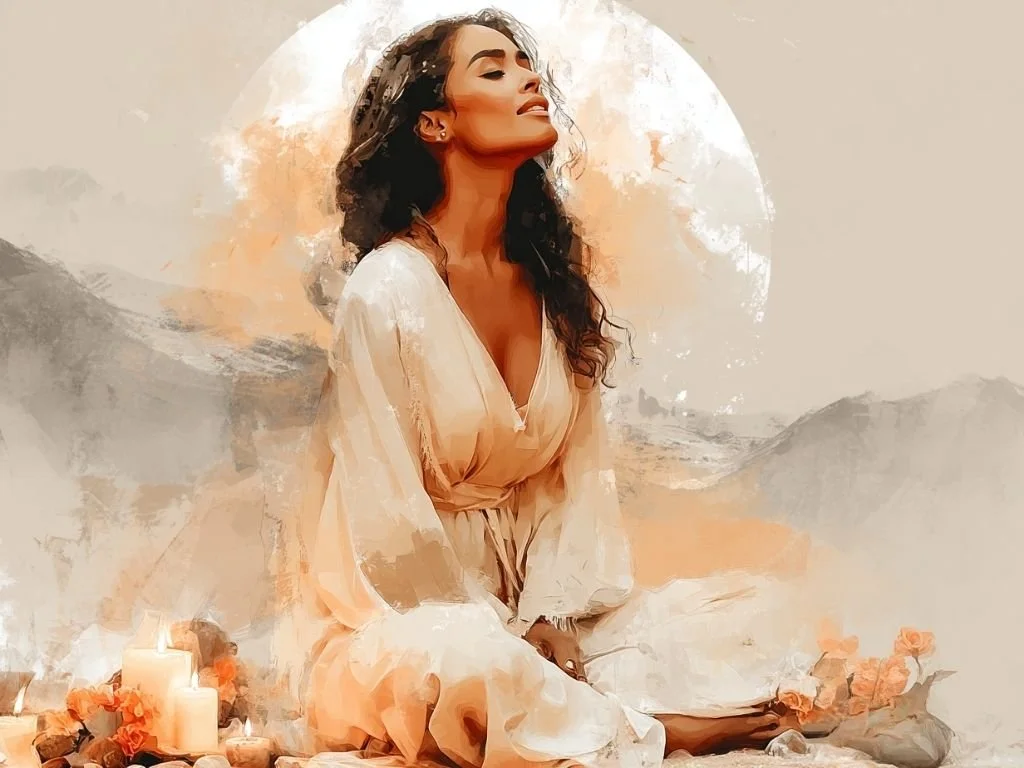 Nieuwe maan in steenbok ritueel met vrouwelijke aarding en intenties zetten.