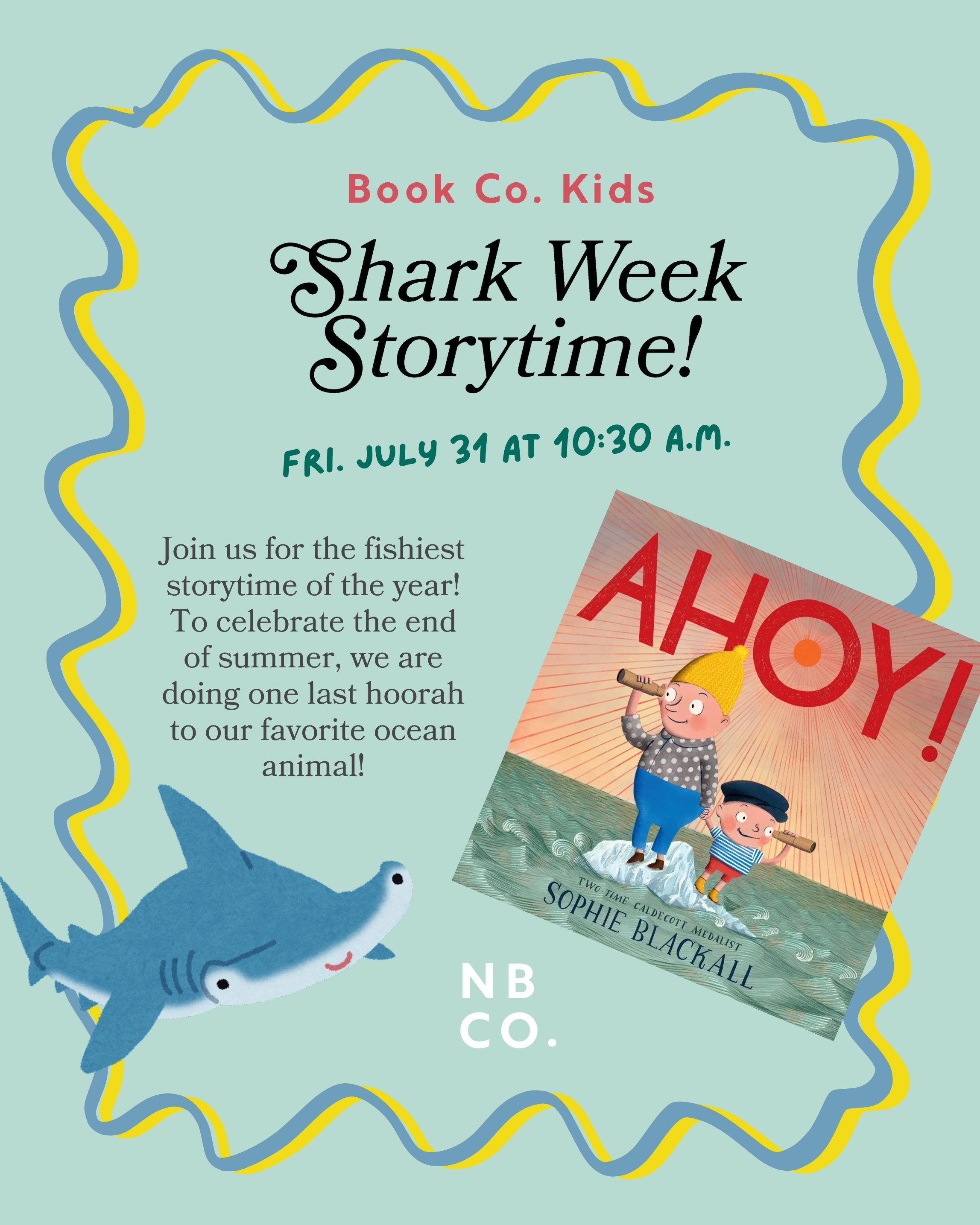 Book Co. Kids Storytime: Shark Week Edition