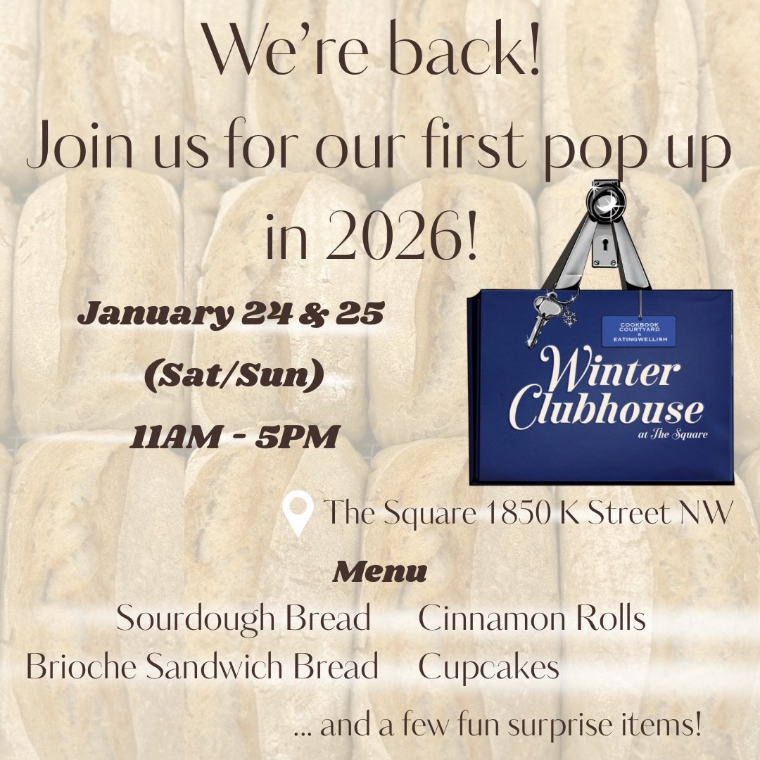 ❄️ We&rsquo;re kicking off 2026 with @cookbookcourtyard and @eatingwellish at the Winter Clubhouse! 

Come join us at this (indoor) winter market, we&rsquo;ll have your favorite items as well as some new products! 

📍The Square 1850 K Street (5th Fl