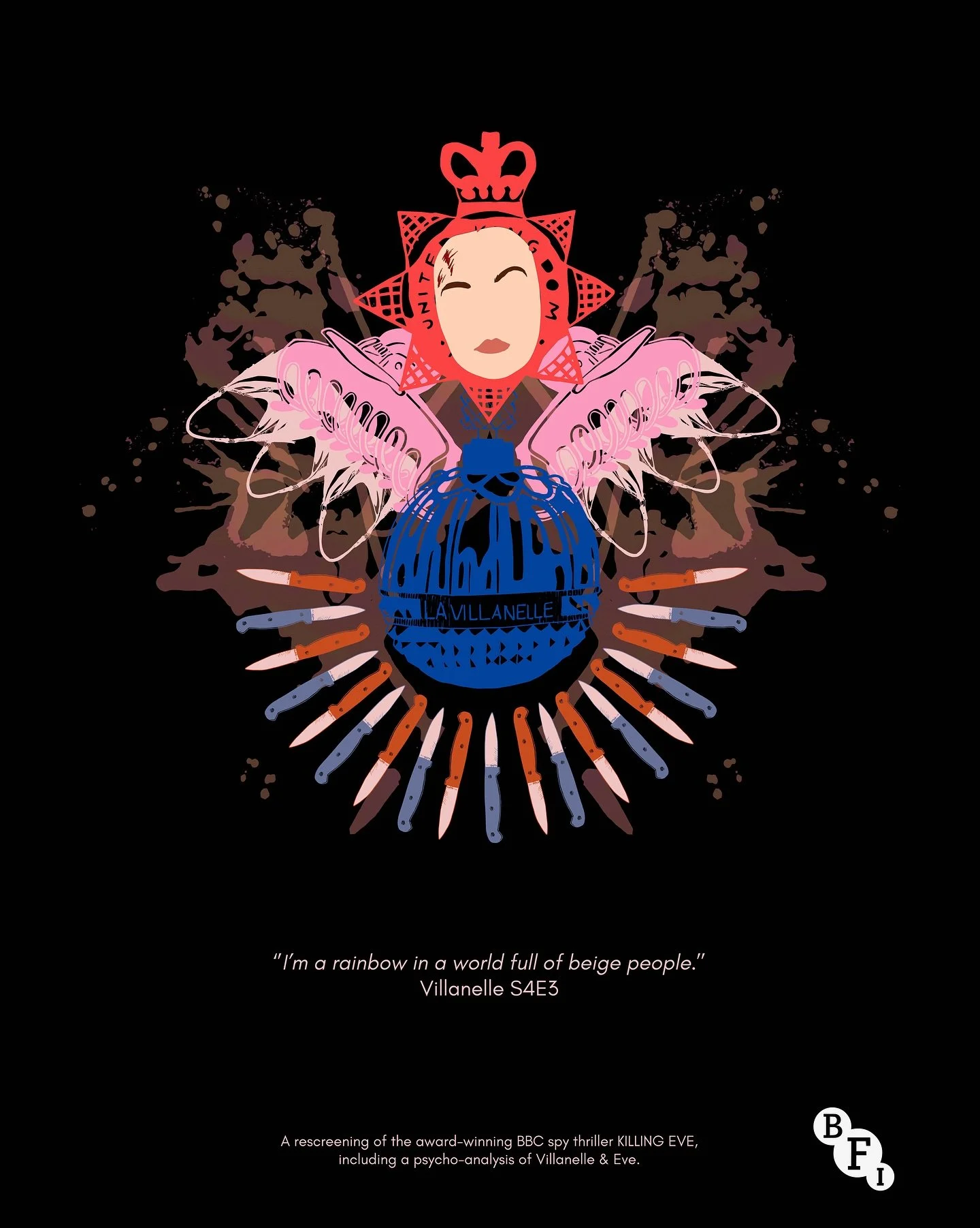 Killing Eve Year 3 Degree Show Poster - Villanelle
