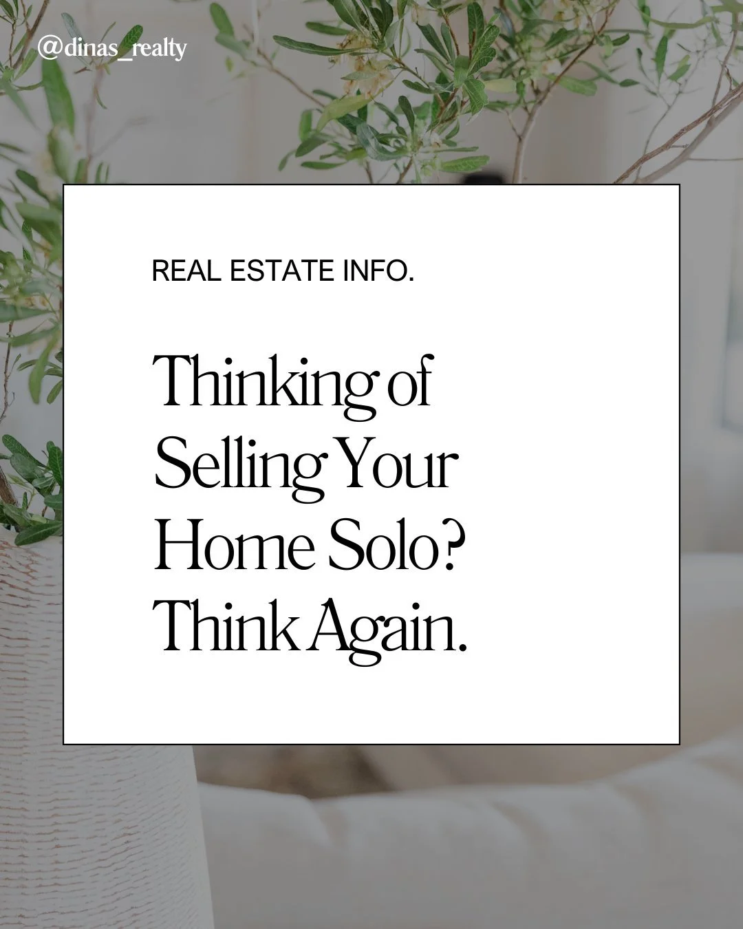 Thinking about selling your home on your own? 🏡 It may sound simple, but without the right strategy, you could leave money on the table. Let Dina&rsquo;s Realty handle the details so you can focus on your next chapter stress-free.

#DinasRealty #Sel