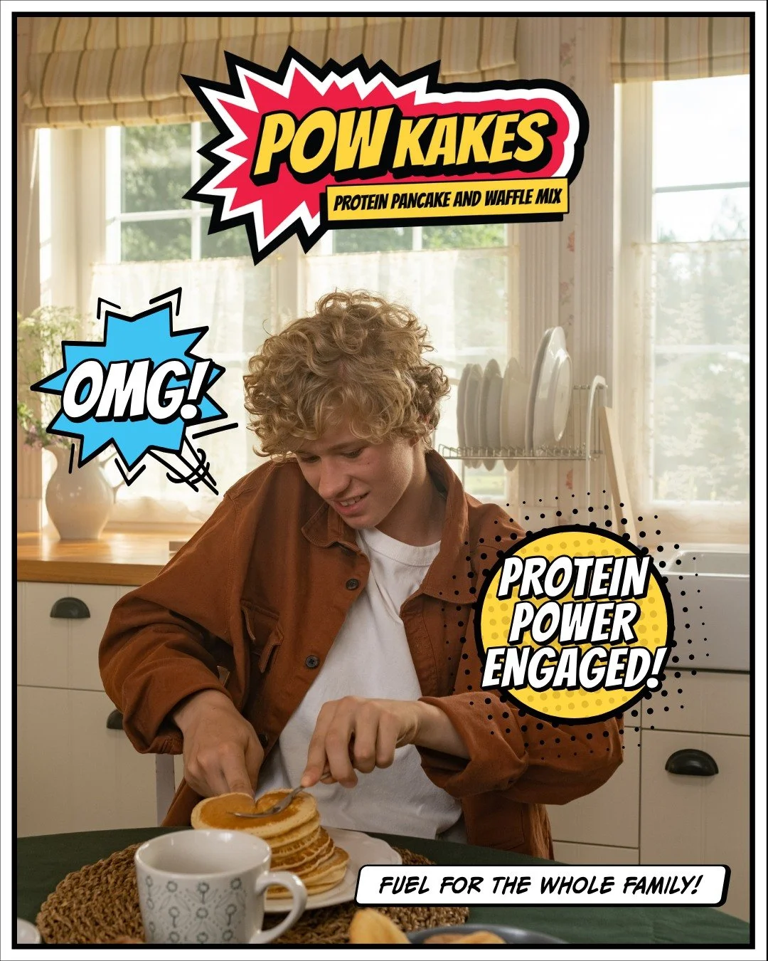 When you realize Pow Kakes just made your mornings 100x easier...

Protein? ✅ 
Delicious? ✅ 
The whole family asking for more? ✅

Fuel up with pancakes and waffles that taste incredible AND pack serious protein power. Because why choose between nutri