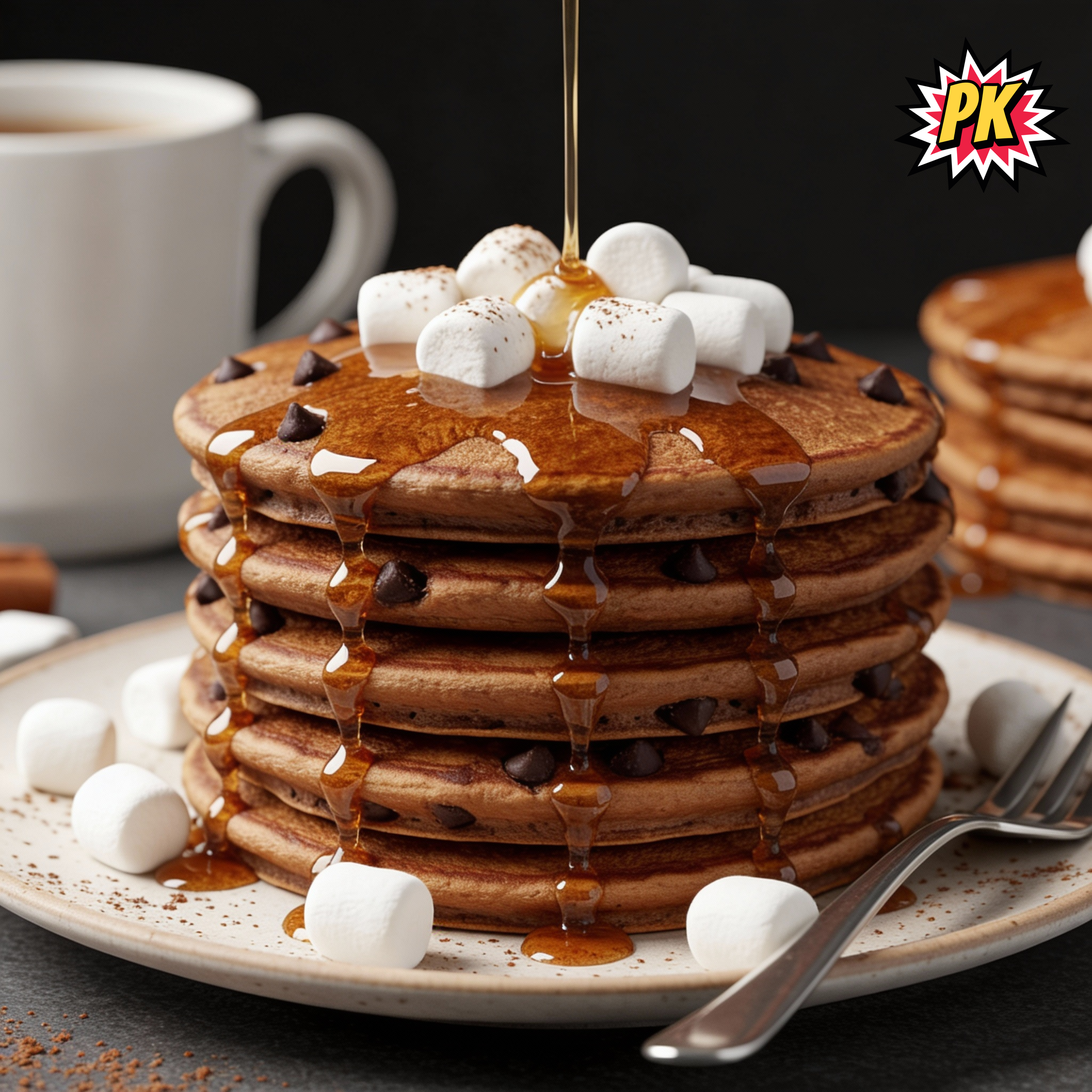 Protein Hot Cocoa Pancakes