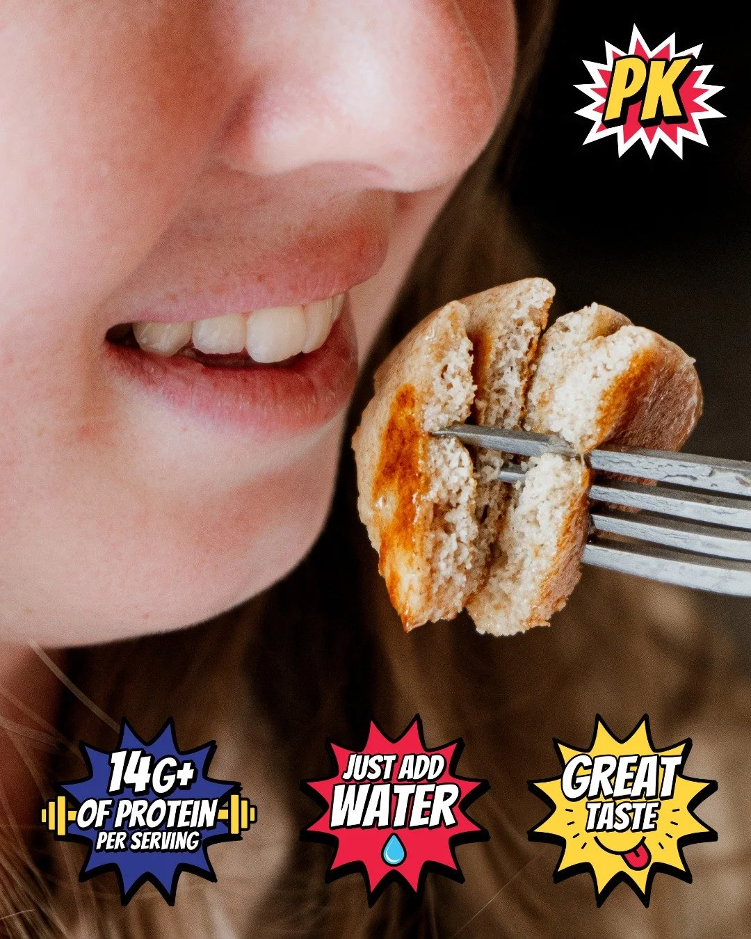 Fuel your morning like a superhero! 🦸&zwj;♂️ 

One bite of POWKAKES packs 14g+ of protein, unbeatable taste, and all you need is water. Ready to power up your breakfast?

#PowKakes #BreakfastBoost #MorningMeals #ProteinPacked