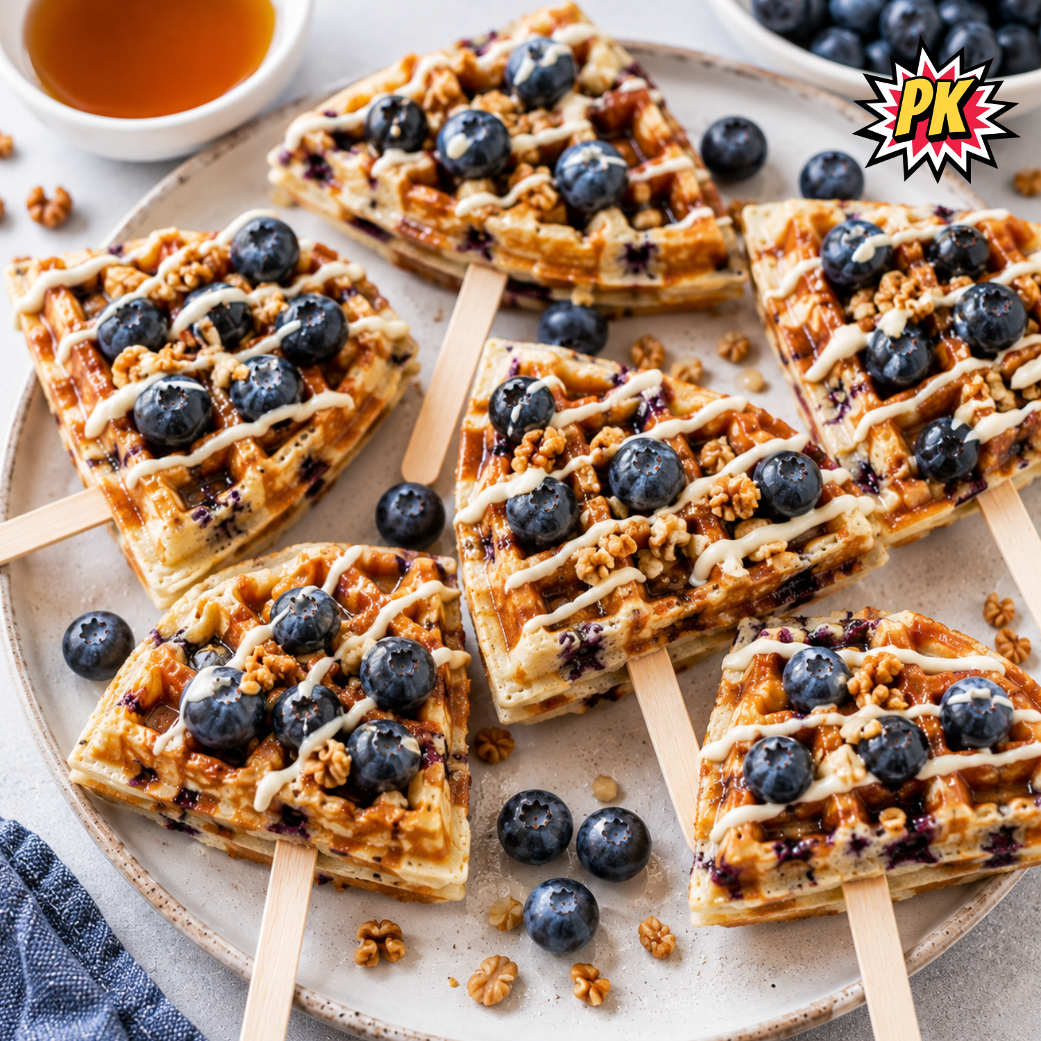 Blueberry Waffle Pops