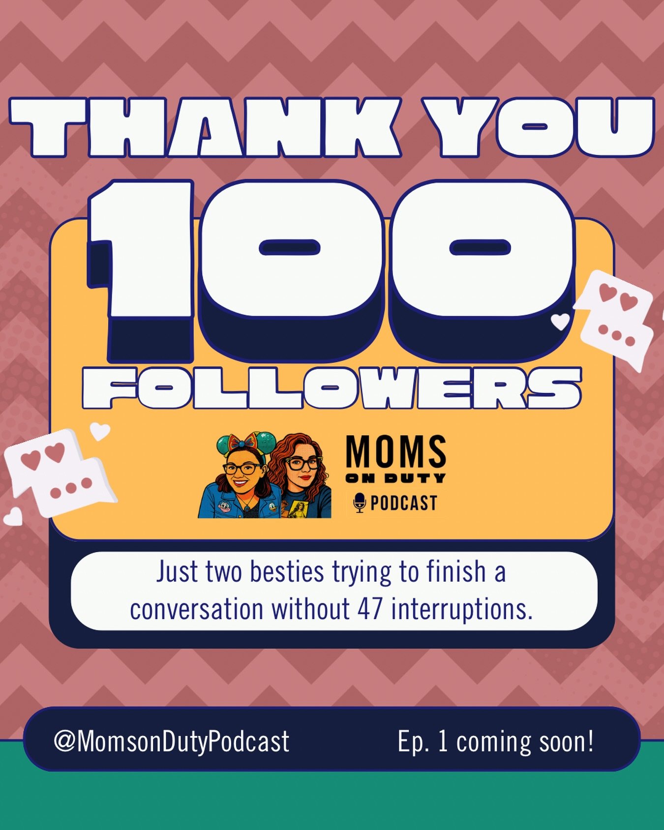 100 new friends in just 10 days?! 🥹🎉

And we haven&rsquo;t even dropped an episode yet. Y&rsquo;all are making us feel like we might actually be onto something here. 

Thanks for being here early. We can&rsquo;t wait to show you what we&rsquo;ve be