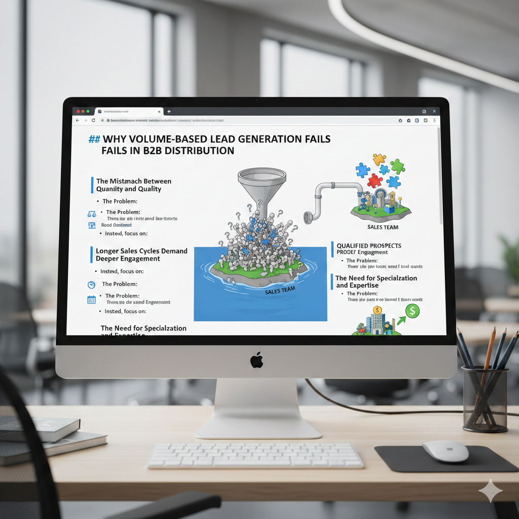 Why Volume-Based Lead Generation Fails in B2B Distribution