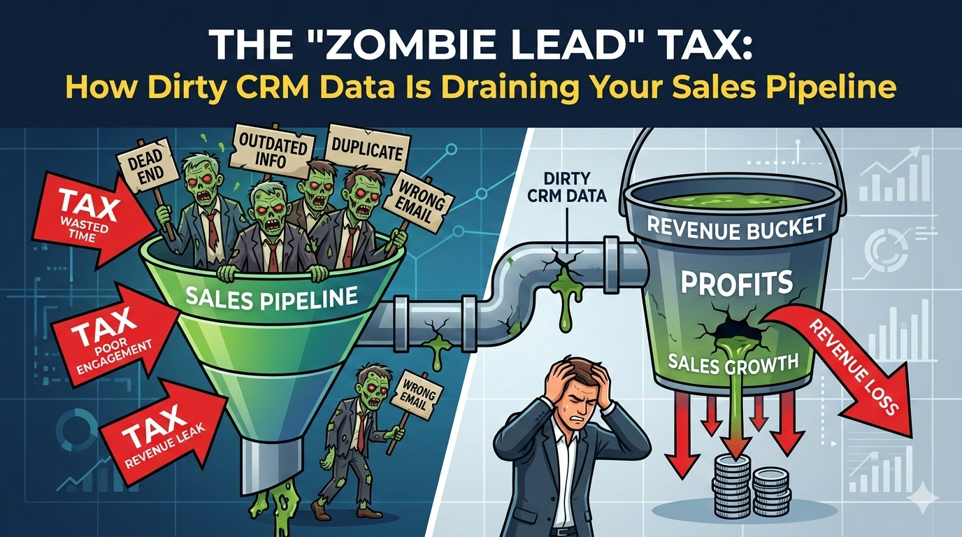 The “Zombie Lead” Tax: How Dirty CRM Data Is Draining Your Sales Pipeline
