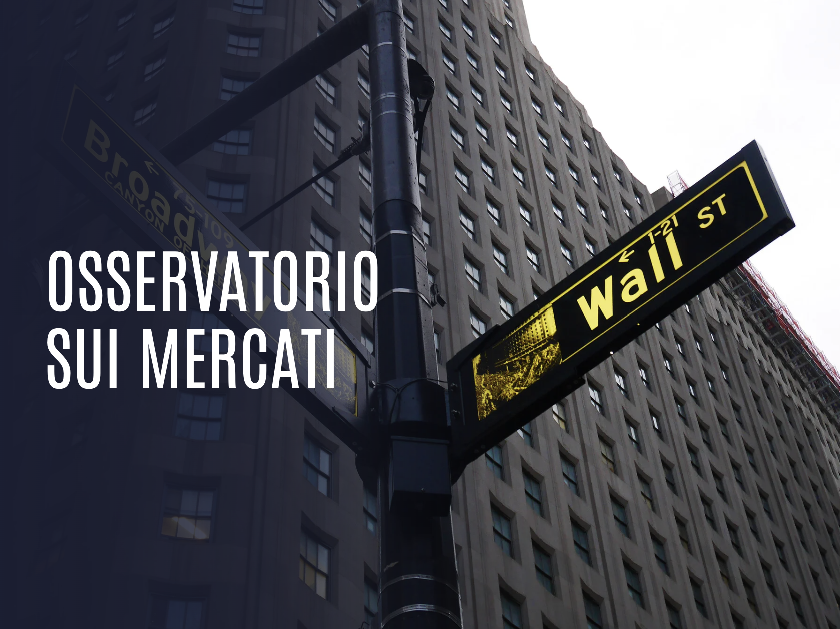 COS’È ACCADUTO SUI MERCATI?