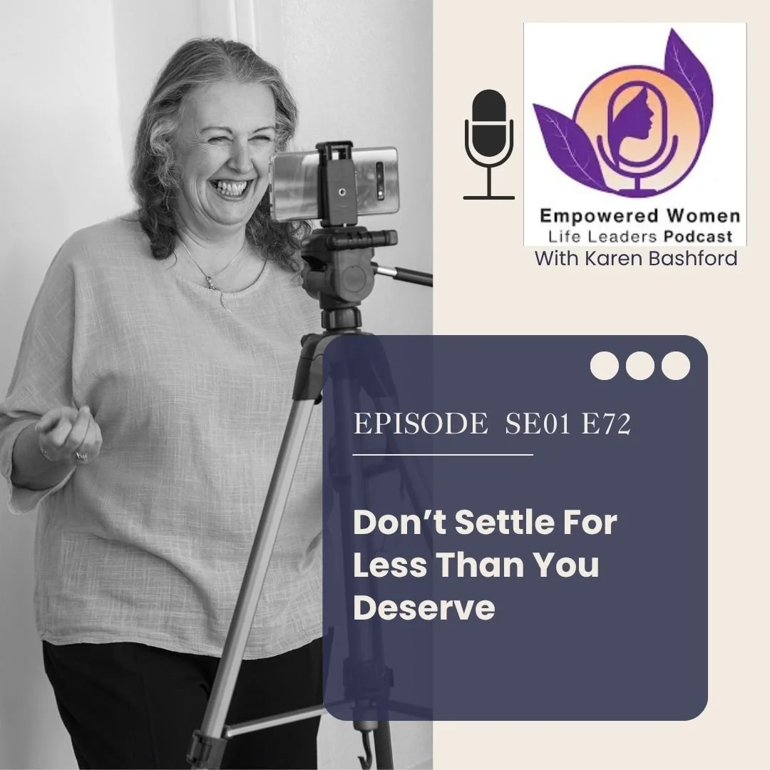 The latest Empowered Women Life Leaders Podcast, out Monday, 6 April, asks: Where do you settle?

Why? 

Because settling doesn&rsquo;t shout&hellip;
It whispers.

&ldquo;It&rsquo;s fine.&rdquo;
&ldquo;Keep the peace.&rdquo;
&ldquo;Don&rsquo;t say an