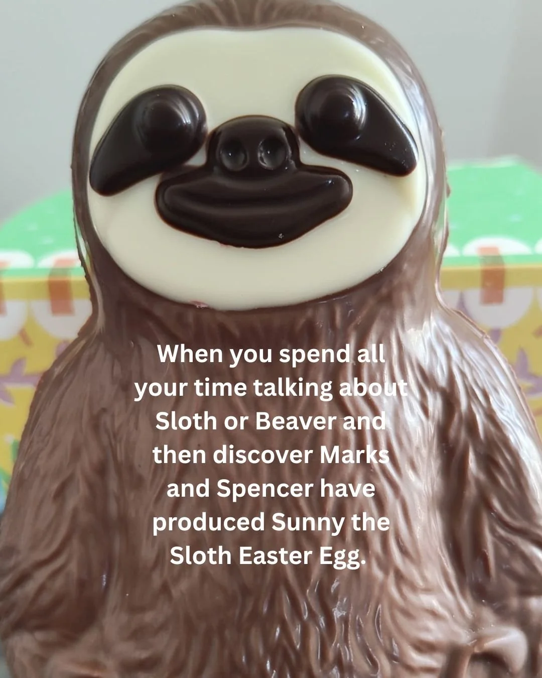 Sloth has become part of my life since I created the Sloth or Beaver Self-Coaching Products. 

It was a lovely surprise to be told about Sunny the Sloth Easter Egg. I had to get one. He's quite cute, don't you think?

Sloth is the part of you who car