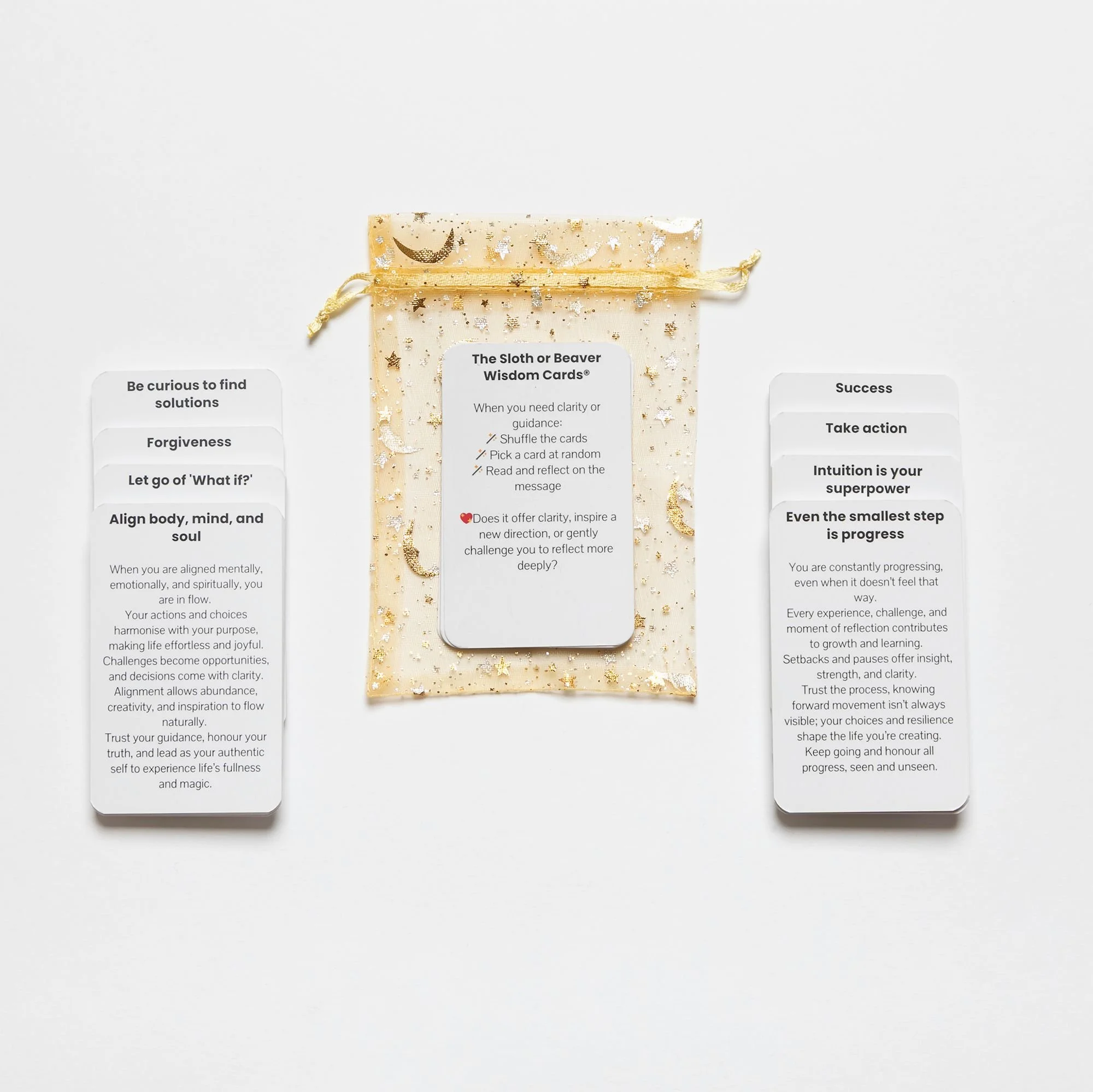wisdom cards display