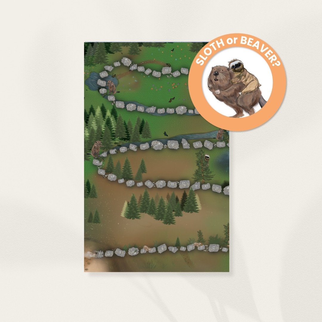 Sloth or Beaver Wellness Toolkit for self-awareness