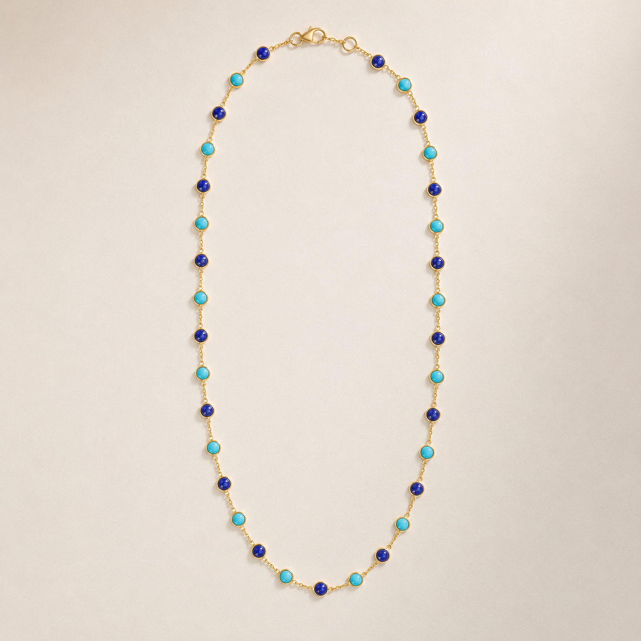 Infinity Necklace - Lapis Lazuli and Turquoise.png