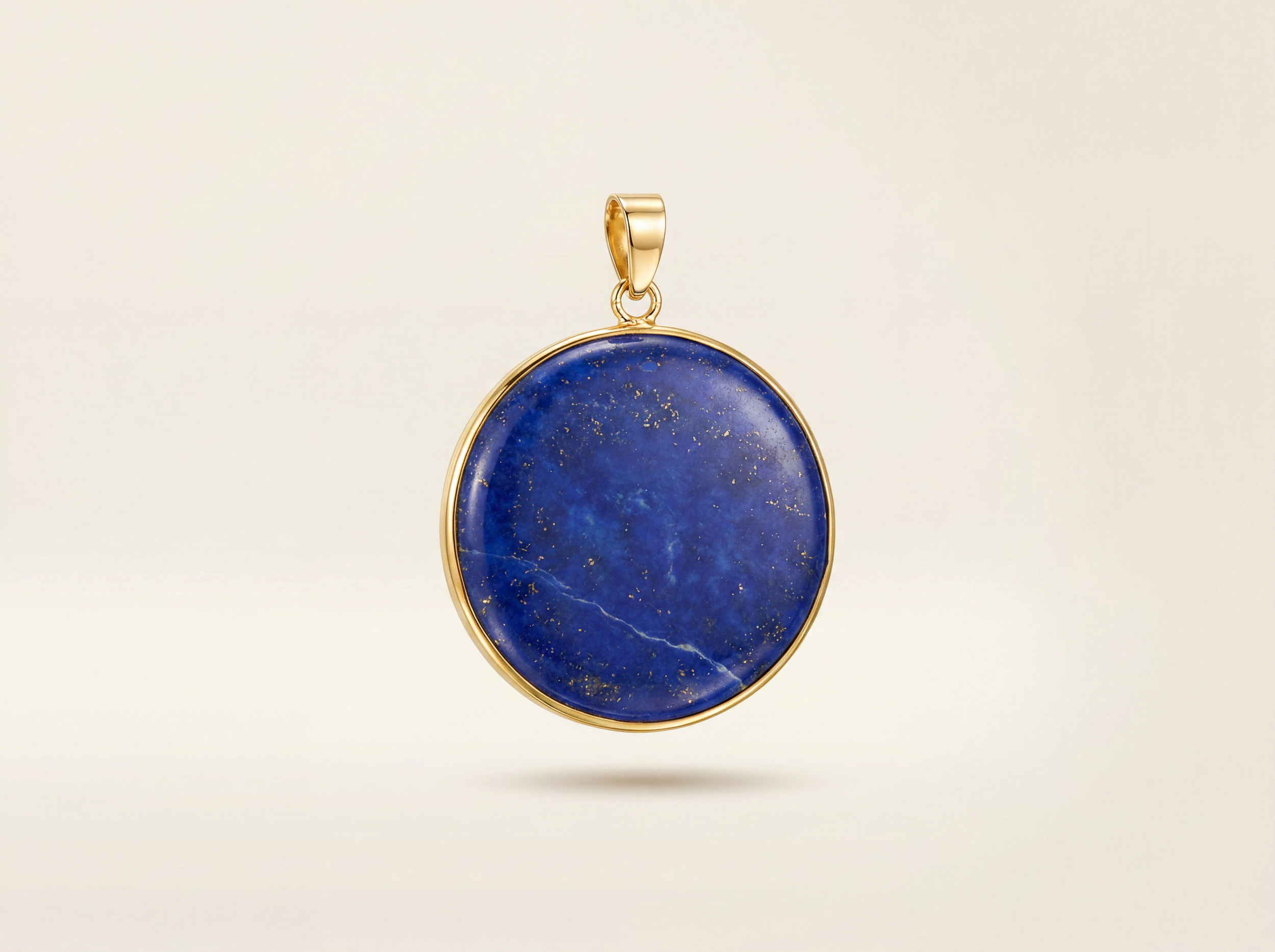 Round Lapis Lazuli Pendant