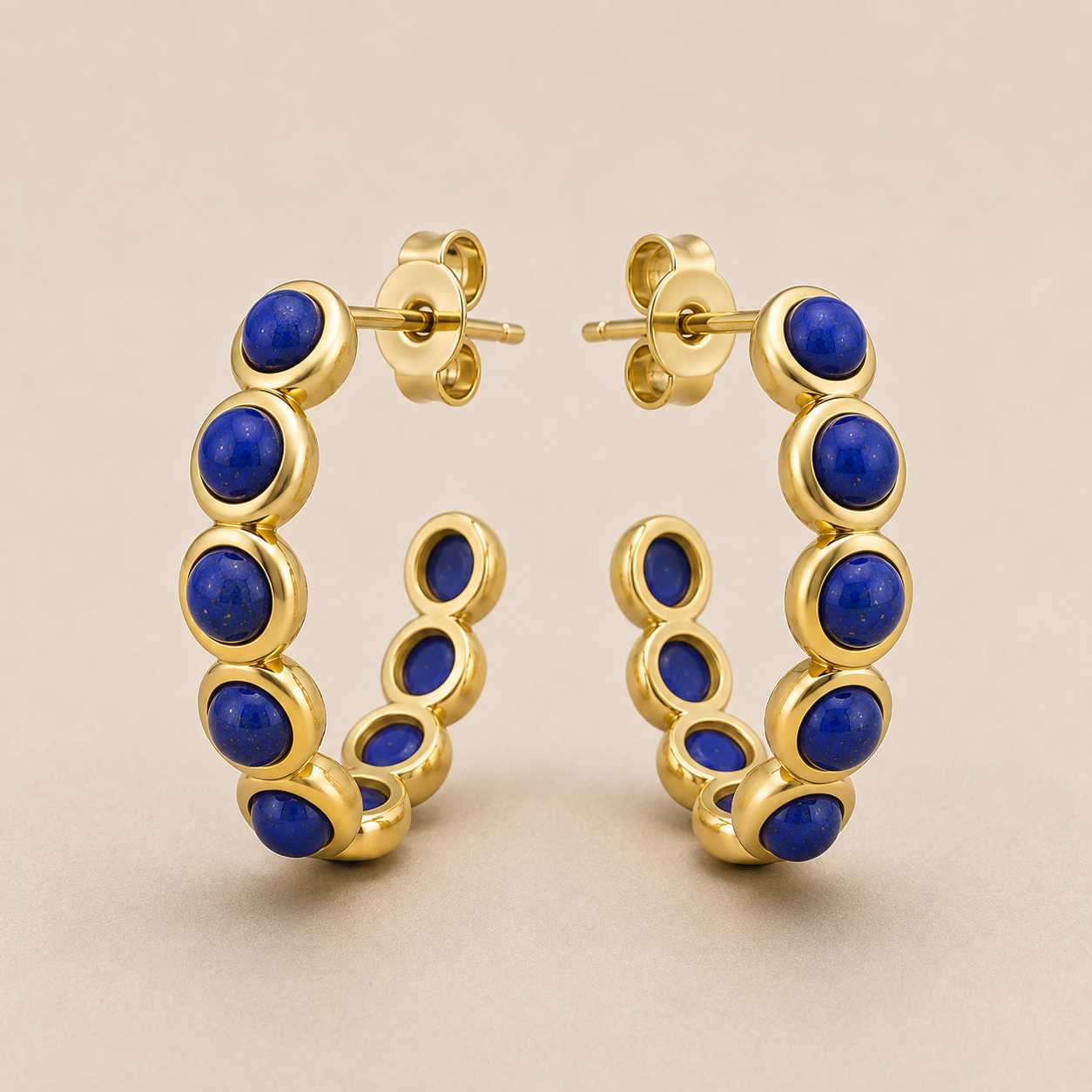 Lapis Lazuli Round Bezel Hoops.png