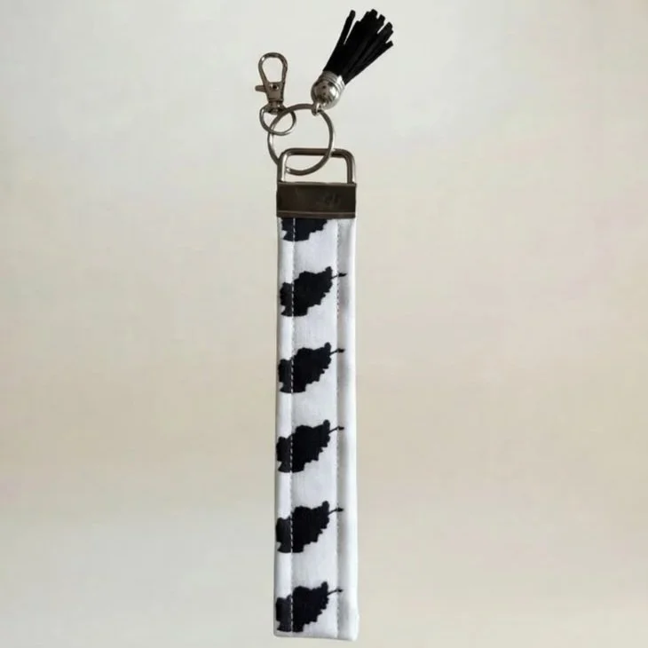 AFG Map Keychain - WHITE