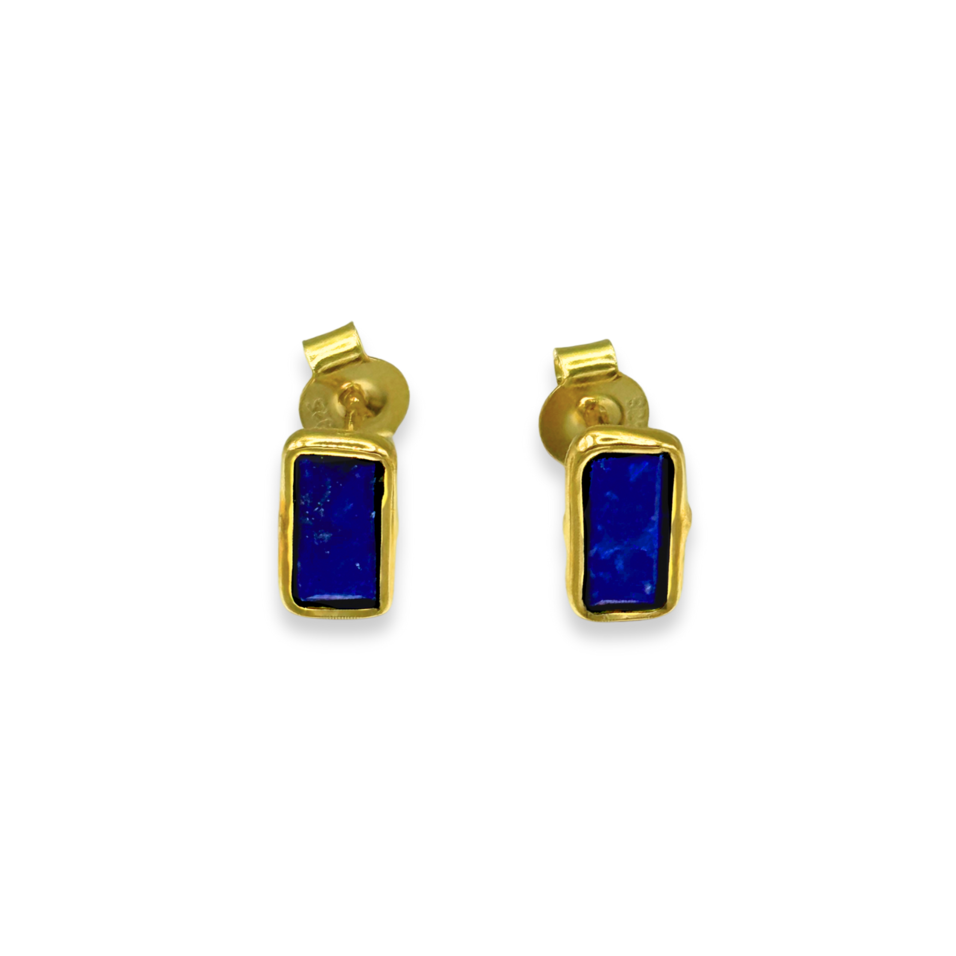 Lapis Lazuli Rectangle Studs