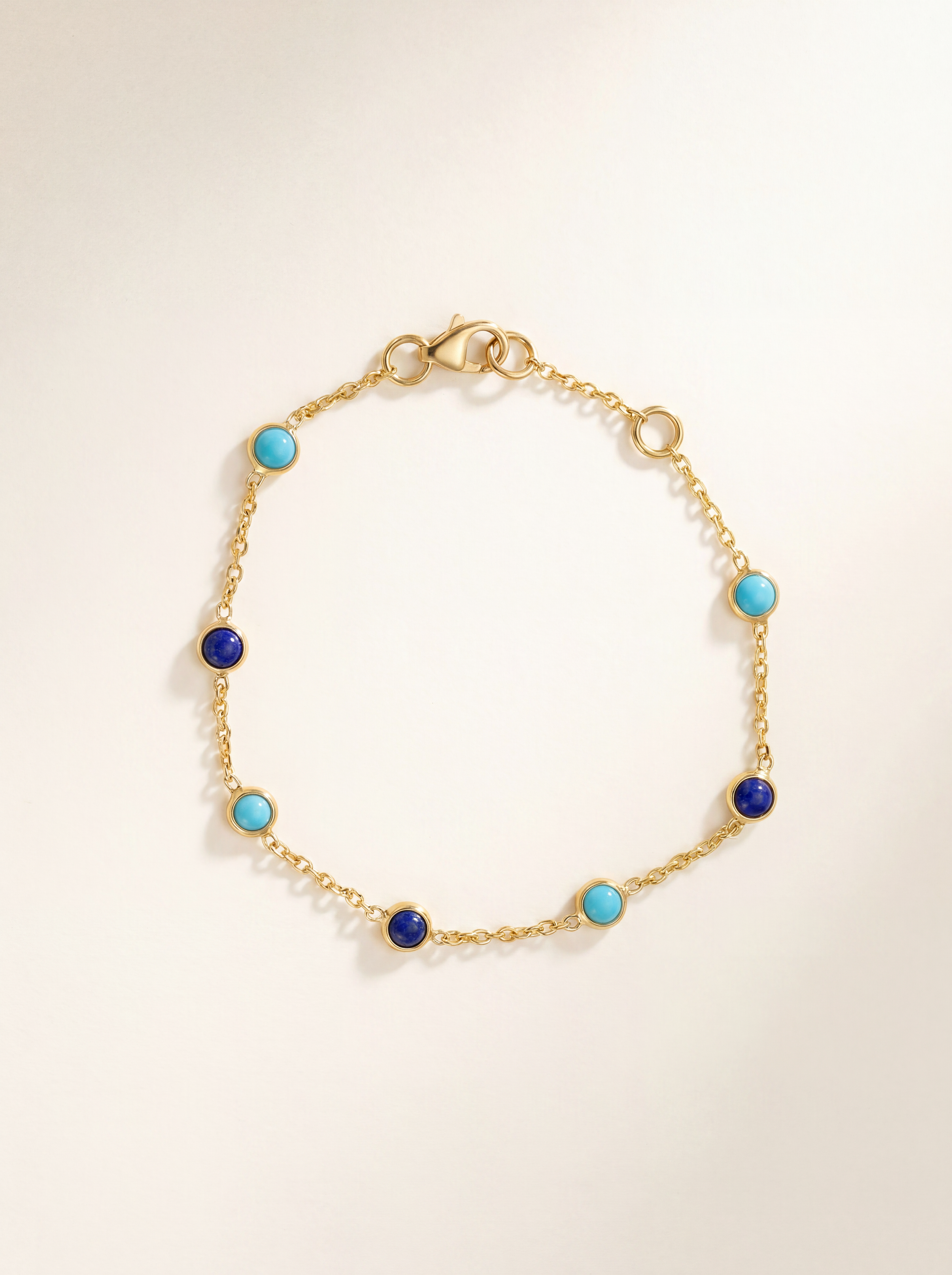 Infinity Bracelet - Turquoise and Lapis Lazuli.png