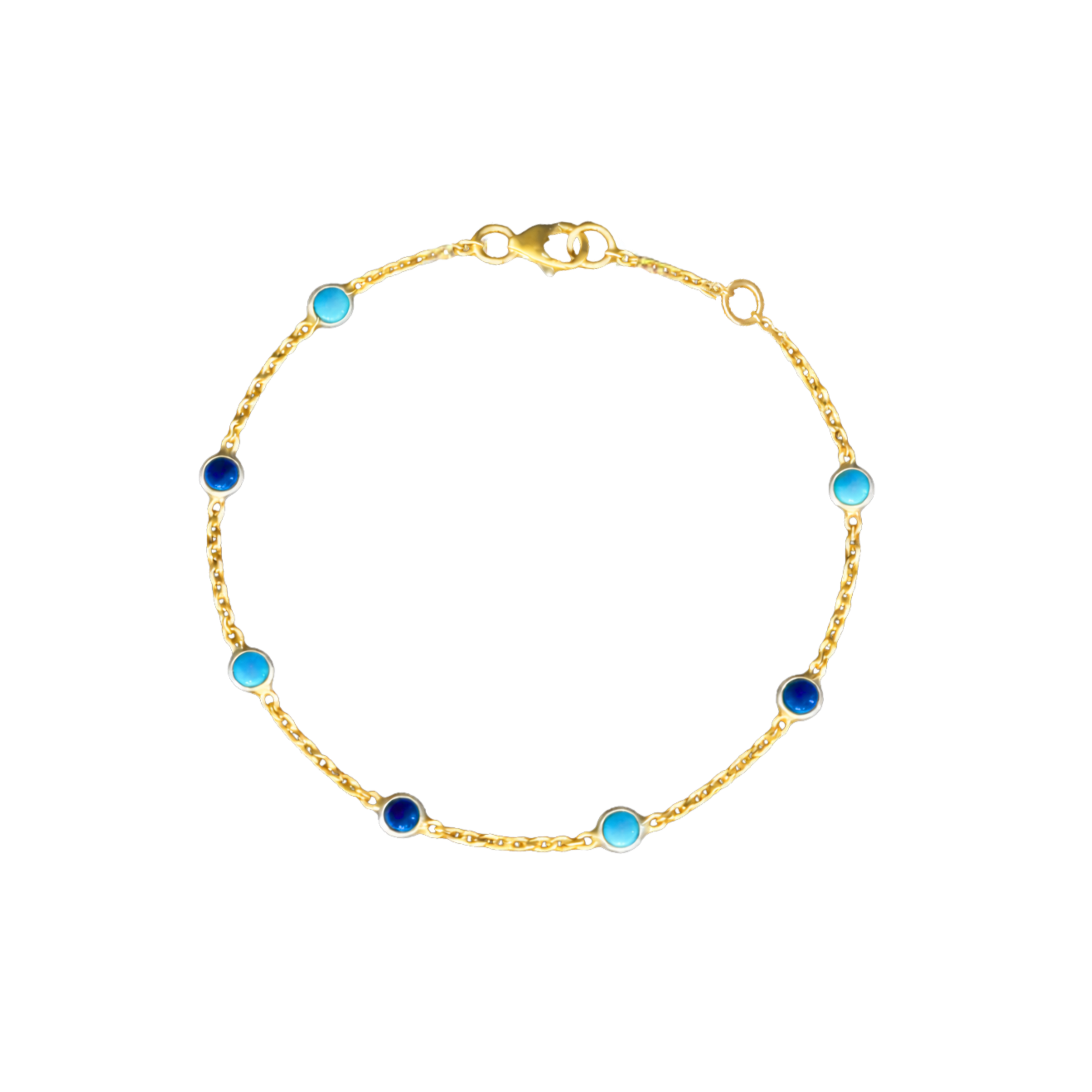 Lapis Lazuli and Turquoise Infinity Bracelet